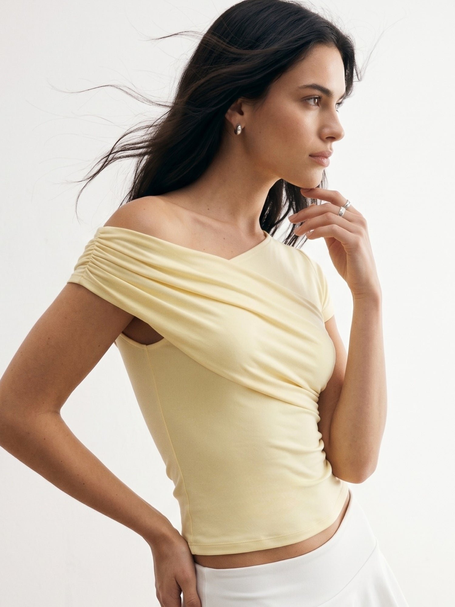 Yellow Sleeveless Knit Top