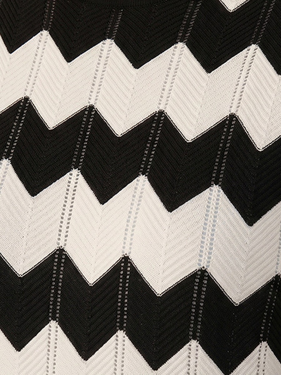 Chevron Textured Maxi Dress