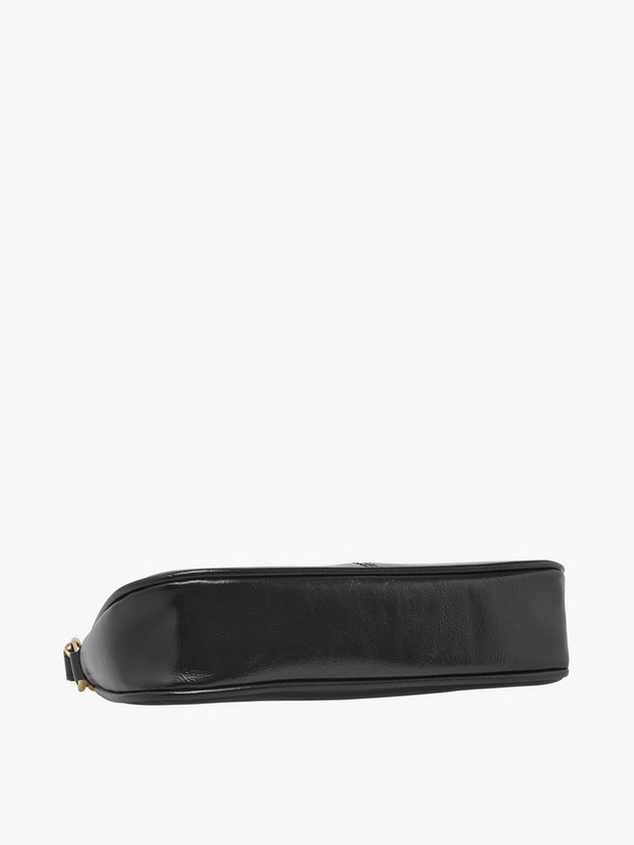 Chain Detail Shoulder Bag with Zip Closure