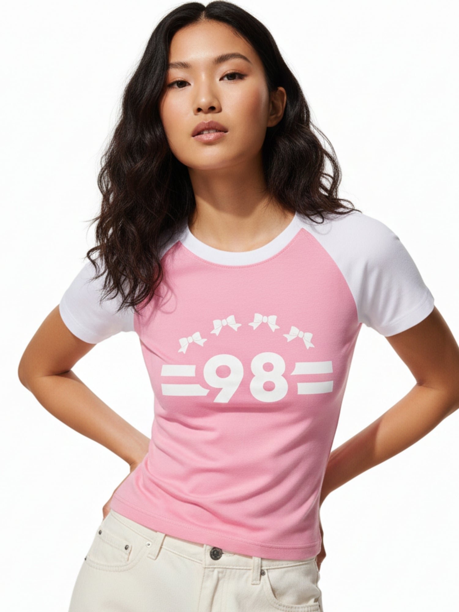 Pink Short Sleeve Graphic T-Shirt
