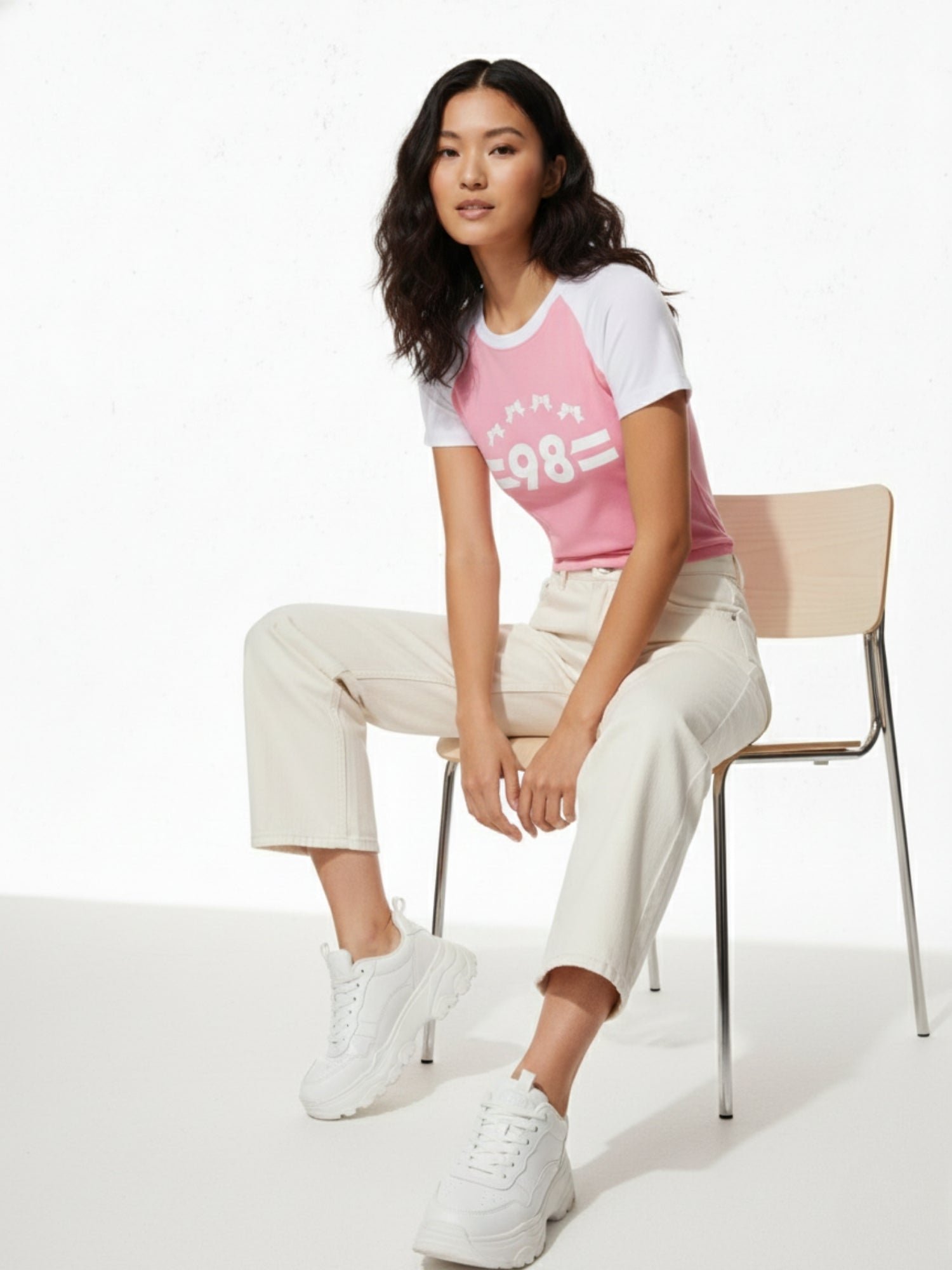 Pink Short Sleeve Graphic T-Shirt