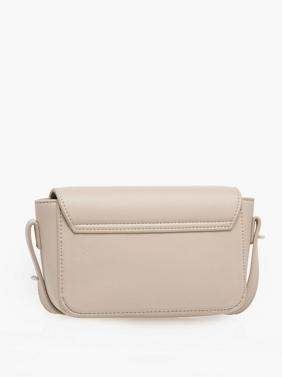 Buckle Accent Crossbody Bag with Magnetic Button Closure
