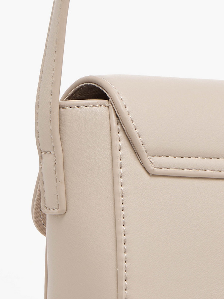 Buckle Accent Crossbody Bag with Magnetic Button Closure