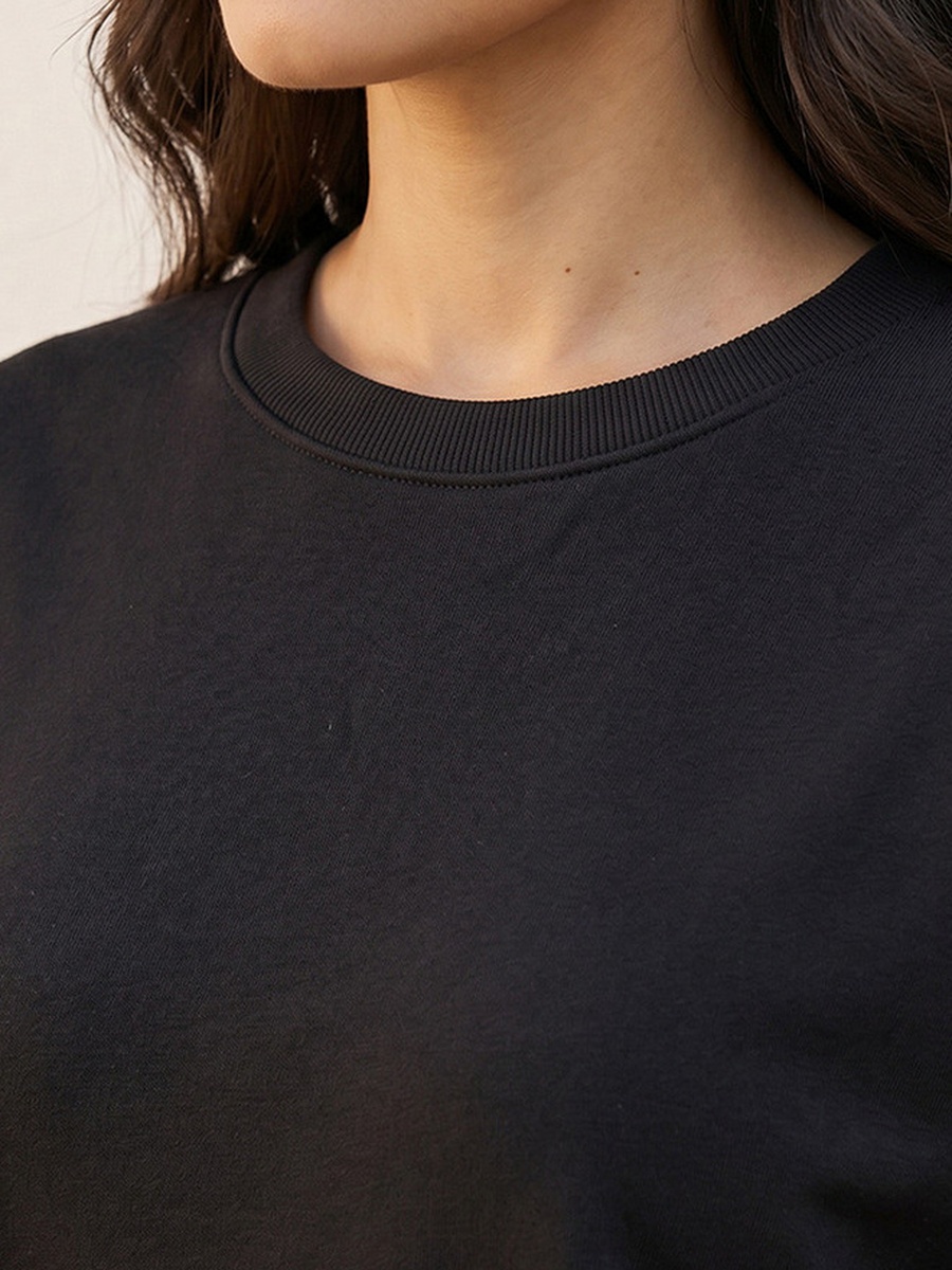 Soft Touch Sweatshirt with Seam Detail