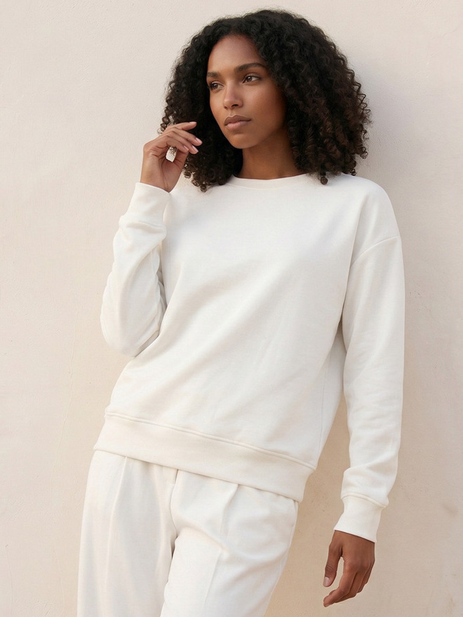 Soft Touch Sweatshirt with Seam Detail