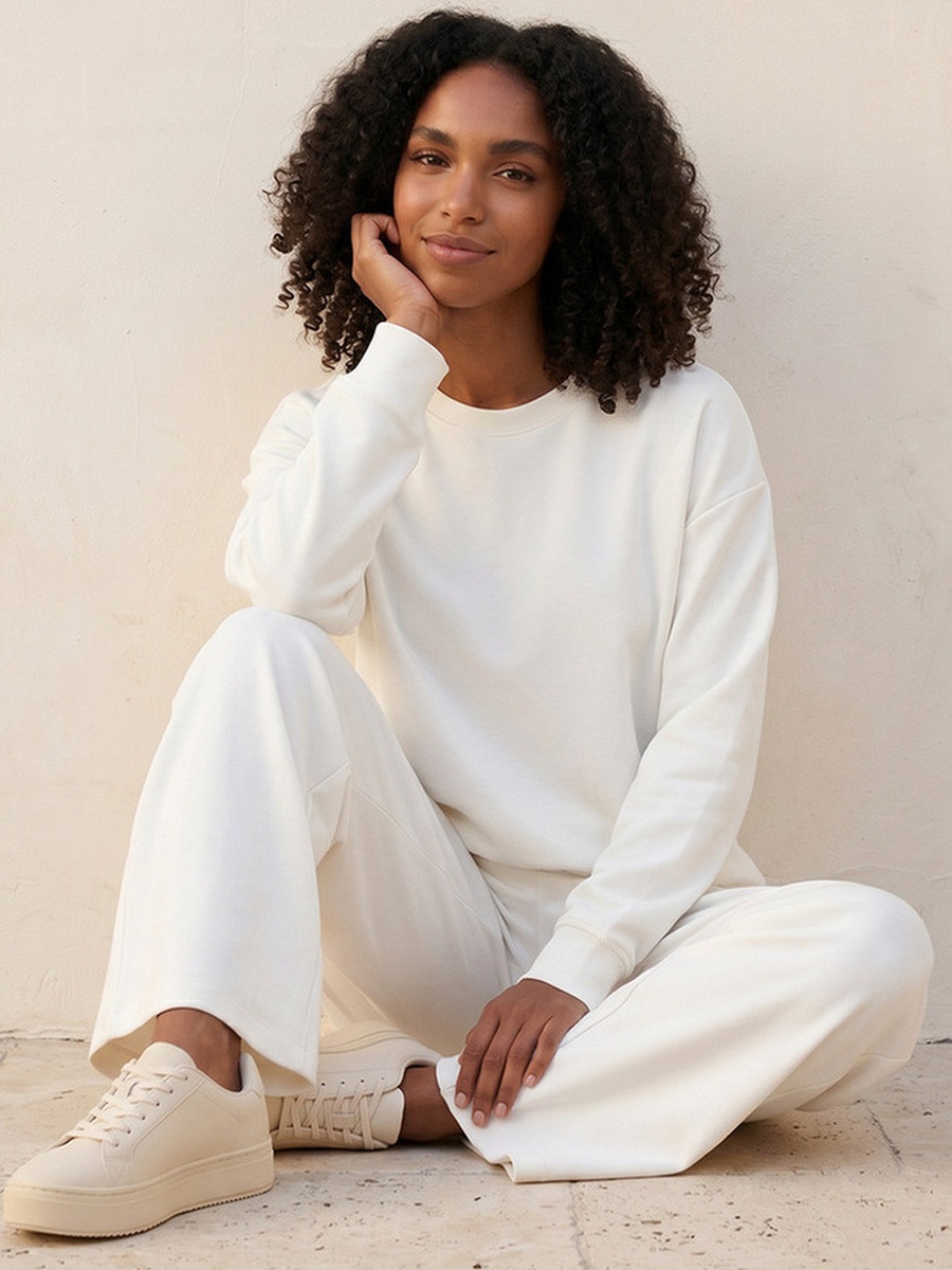 Soft Touch Sweatshirt with Seam Detail