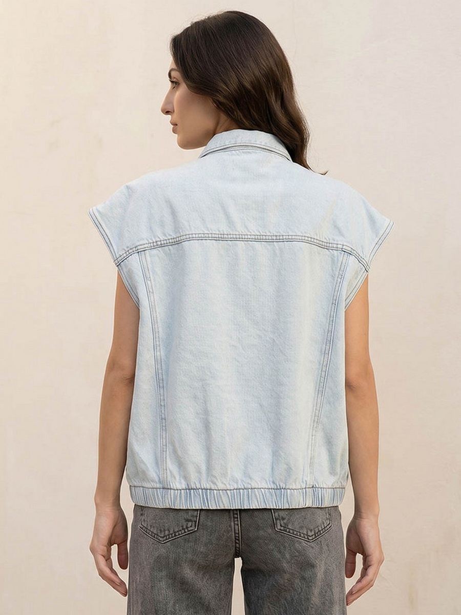 Regular Cotton Gilet with Pockets