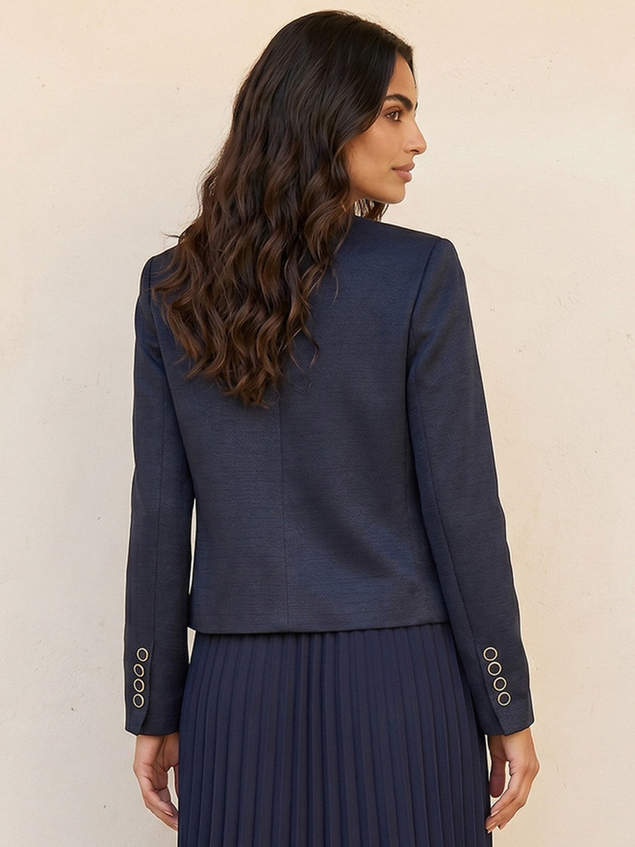 Chennile Jacket with Flap Accent