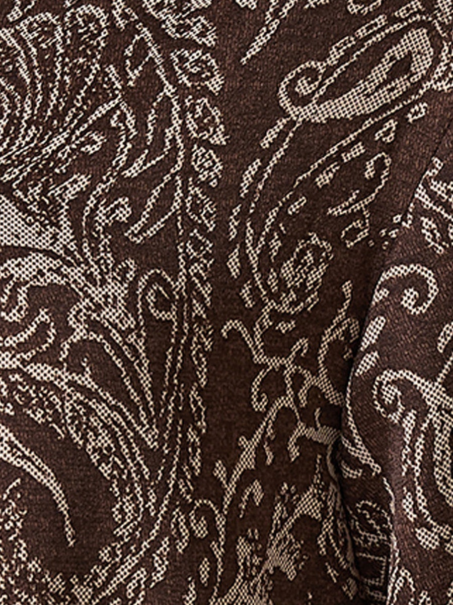 Paisley Print Longline Kimono Shrug