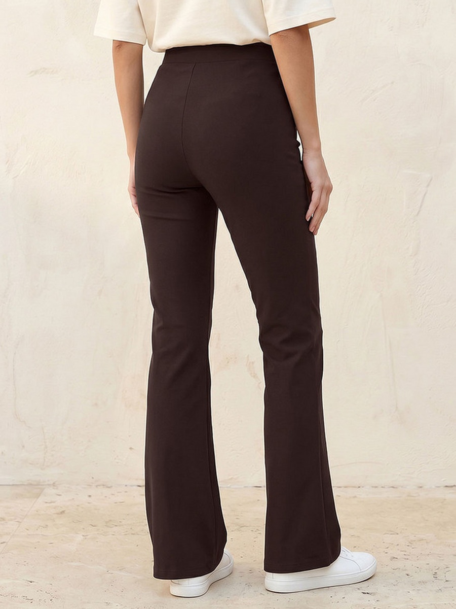 Elasticated Waist Full Length Flared Leggings