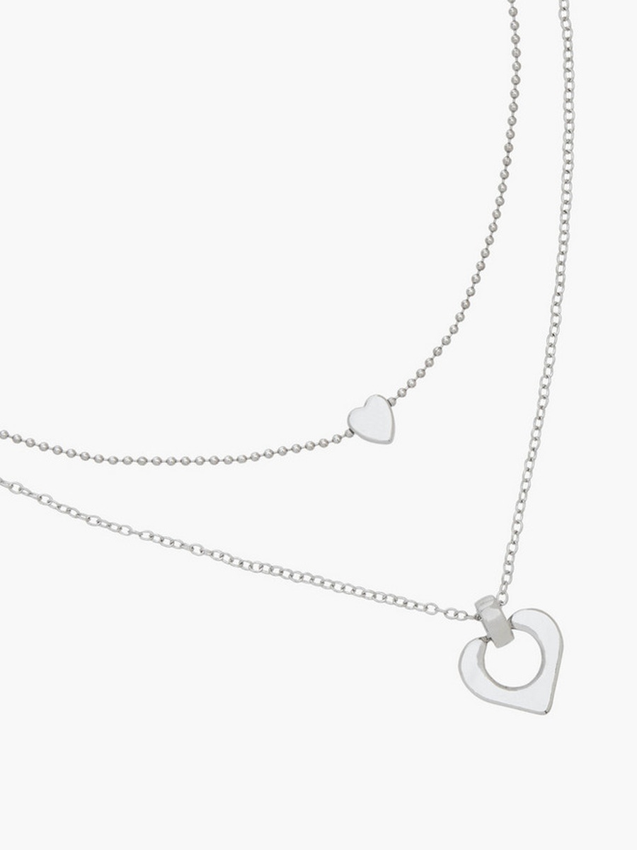 Metal Layered Pendant Necklace