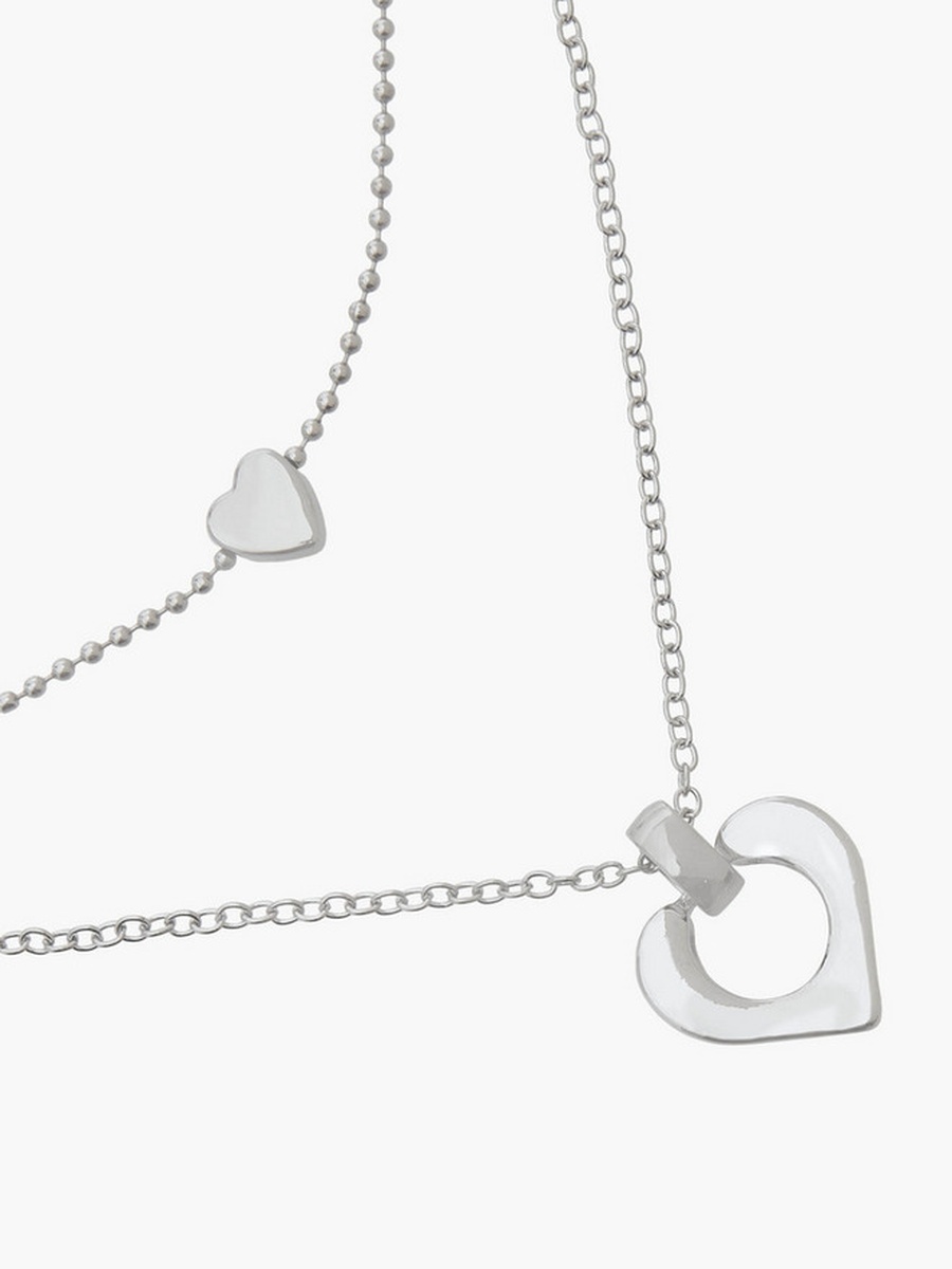 Metal Layered Pendant Necklace