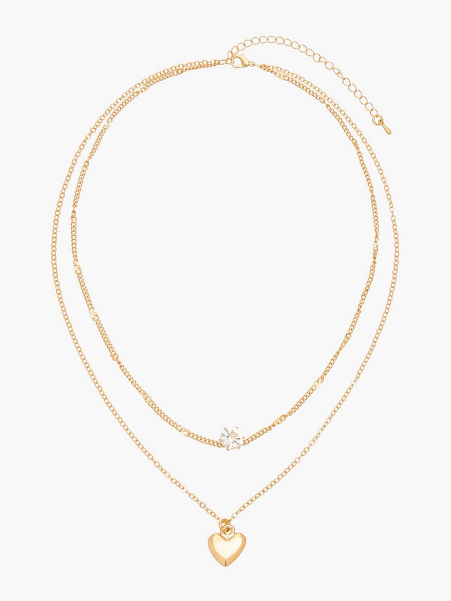 Metal Layered Pendant Necklace