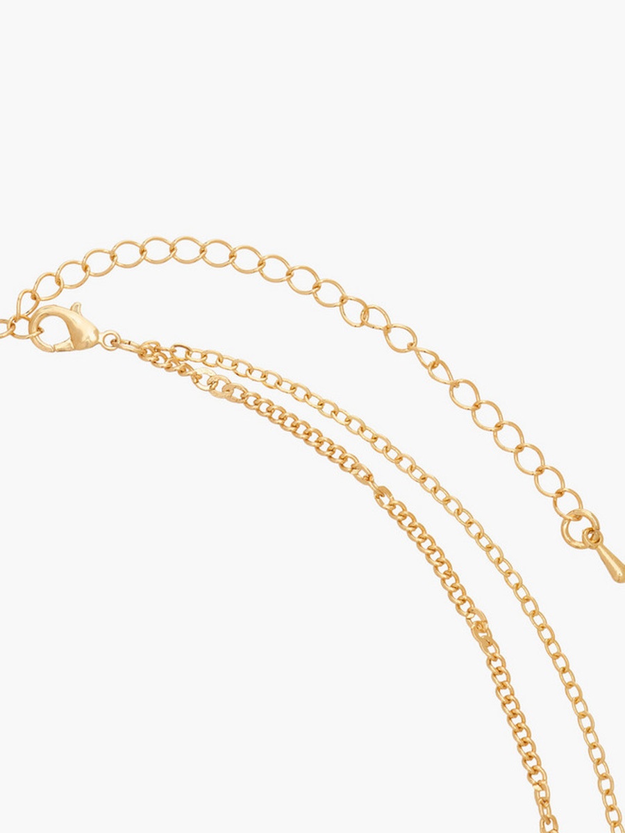 Metal Layered Pendant Necklace