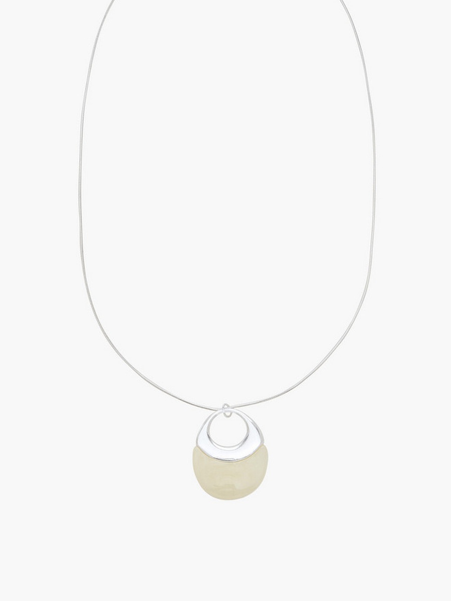 Resin Necklace with Orbital Pendant