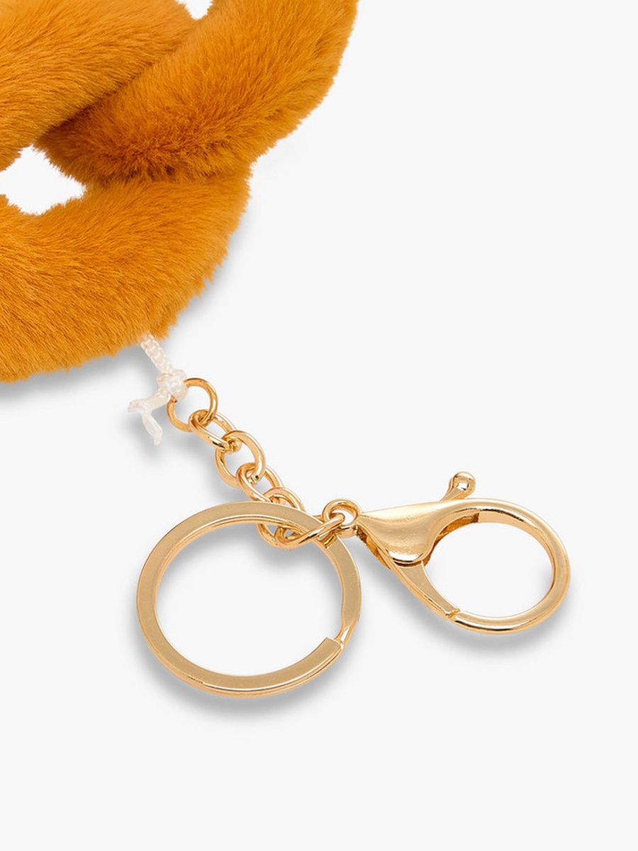 Plush Pretzel Bag Charm Keychain