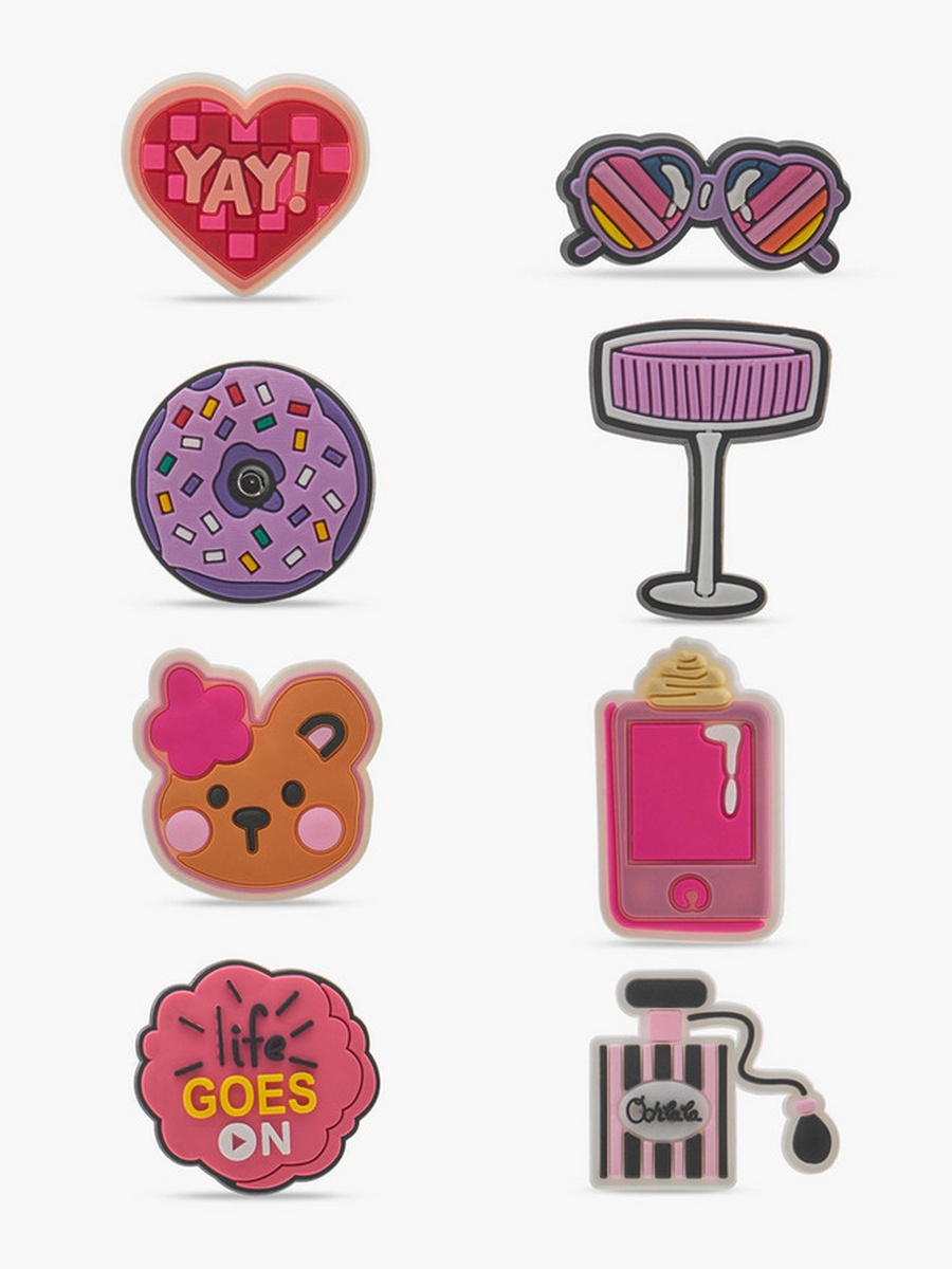 Doughnut Clog Charms - Set of 8