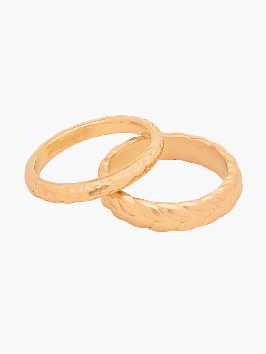 Set of 5 - Metallic Ring