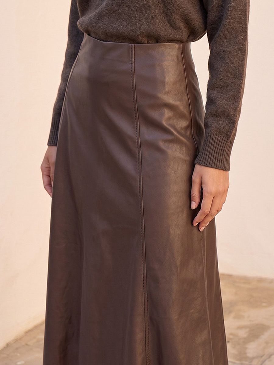 Midi Skirt with Panelled Design