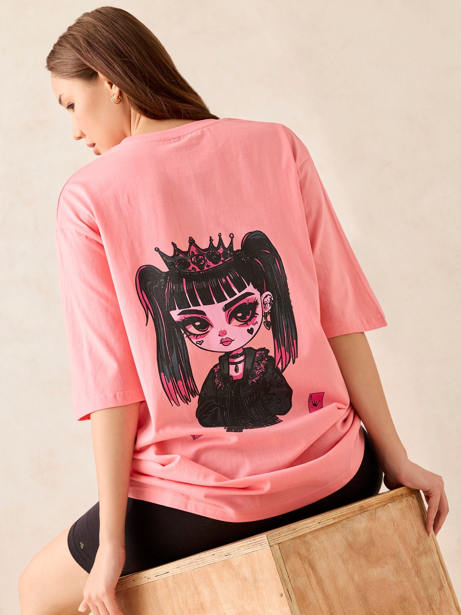 Pink Graphic Short Sleeve T-Shirt