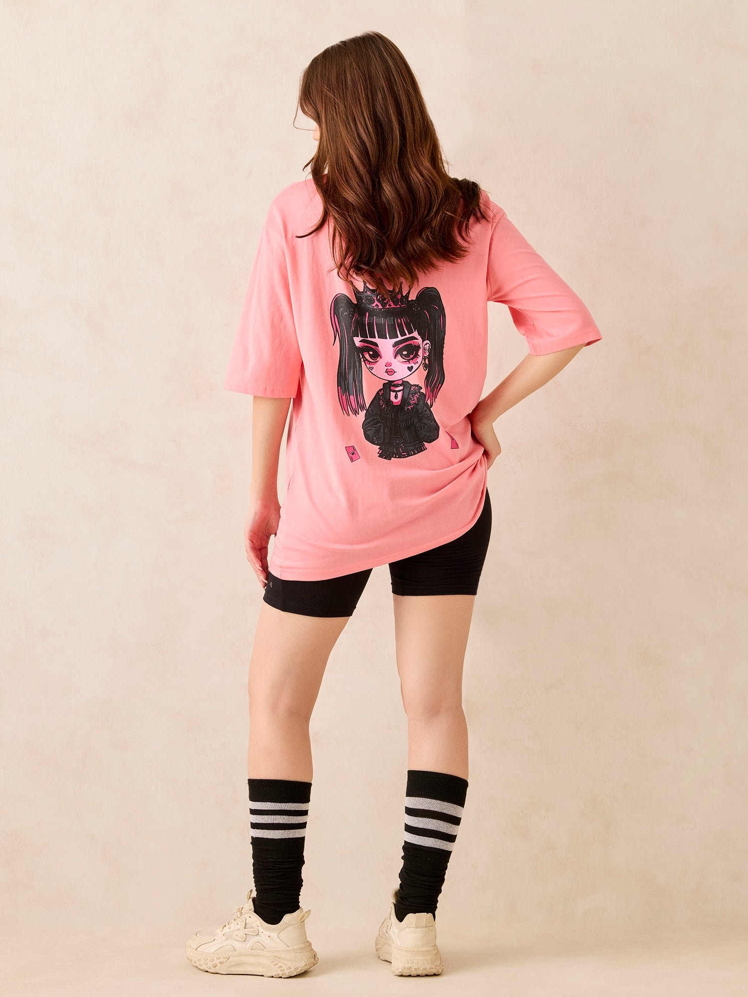 Pink Graphic Short Sleeve T-Shirt