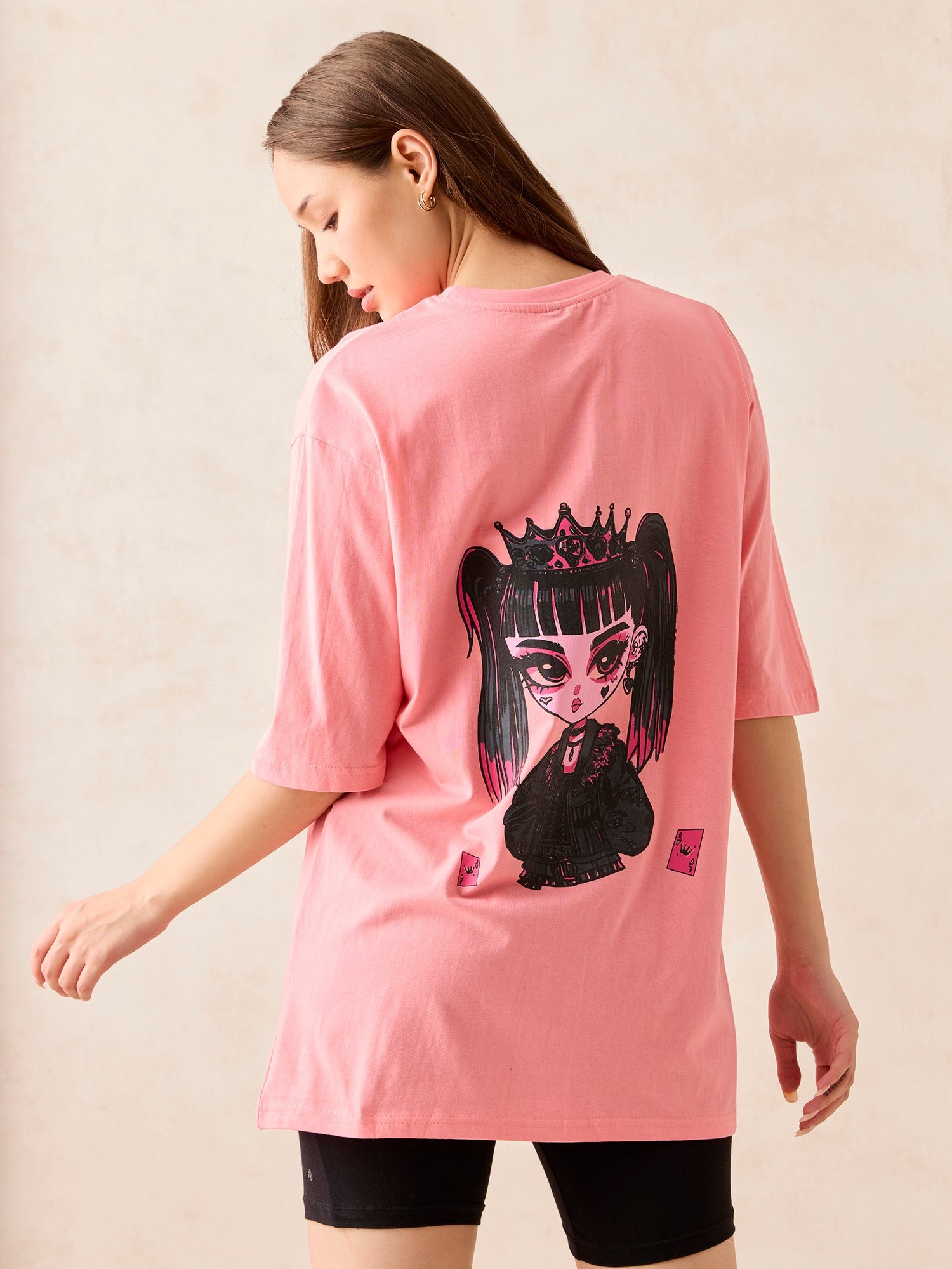 Pink Graphic Short Sleeve T-Shirt
