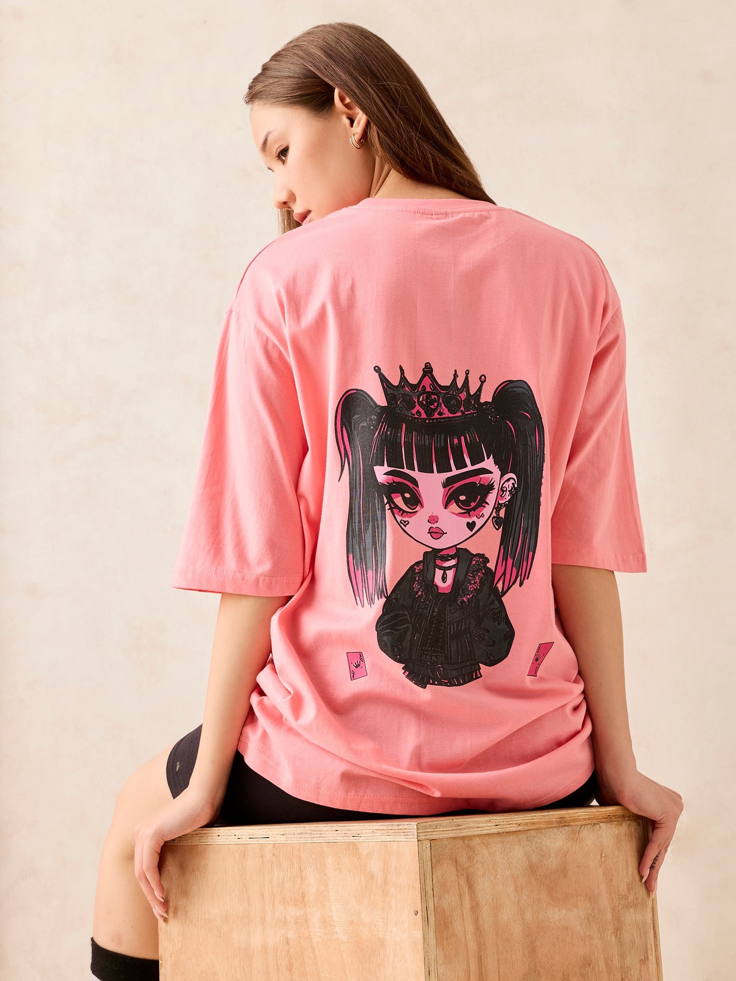 Pink Graphic Short Sleeve T-Shirt