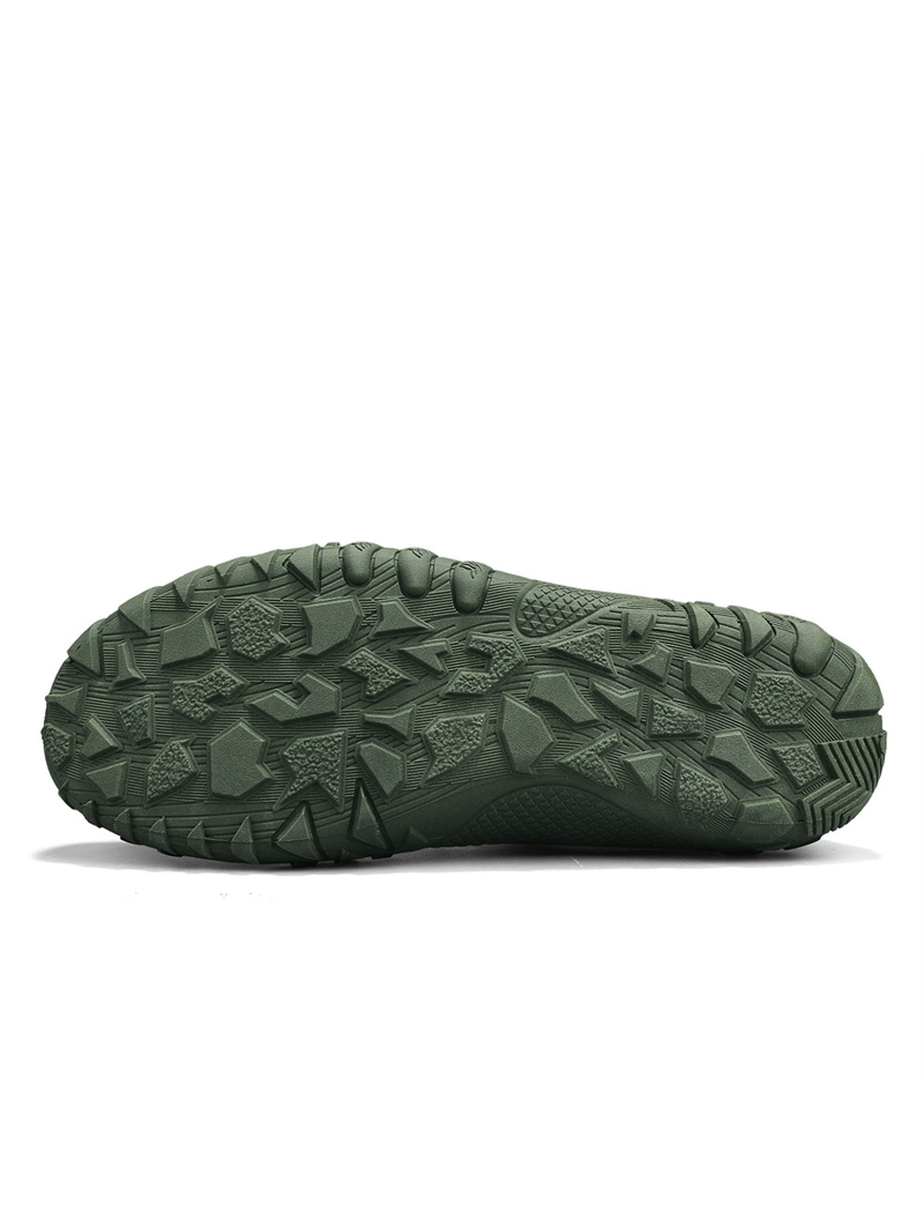 Mens Agile Green Knit Sneakers with Adjustable Laces