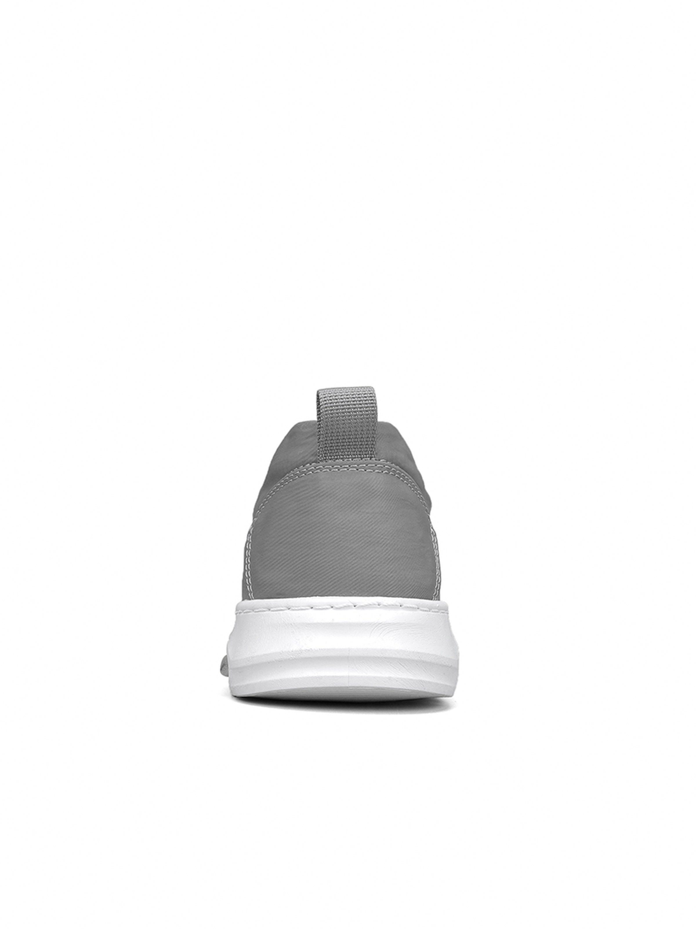 Mens Grey Slip-On Sneakers