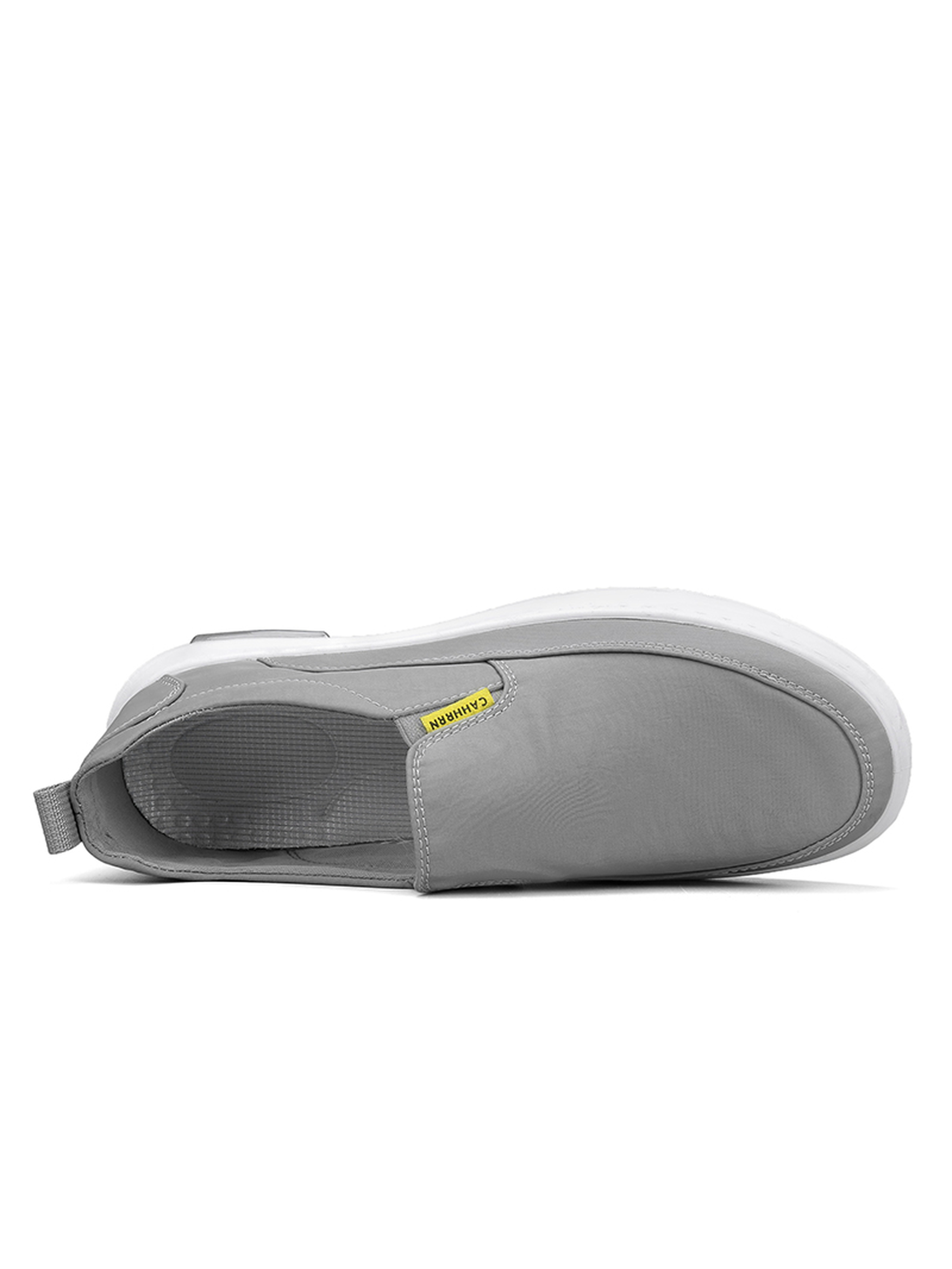 Mens Grey Slip-On Sneakers
