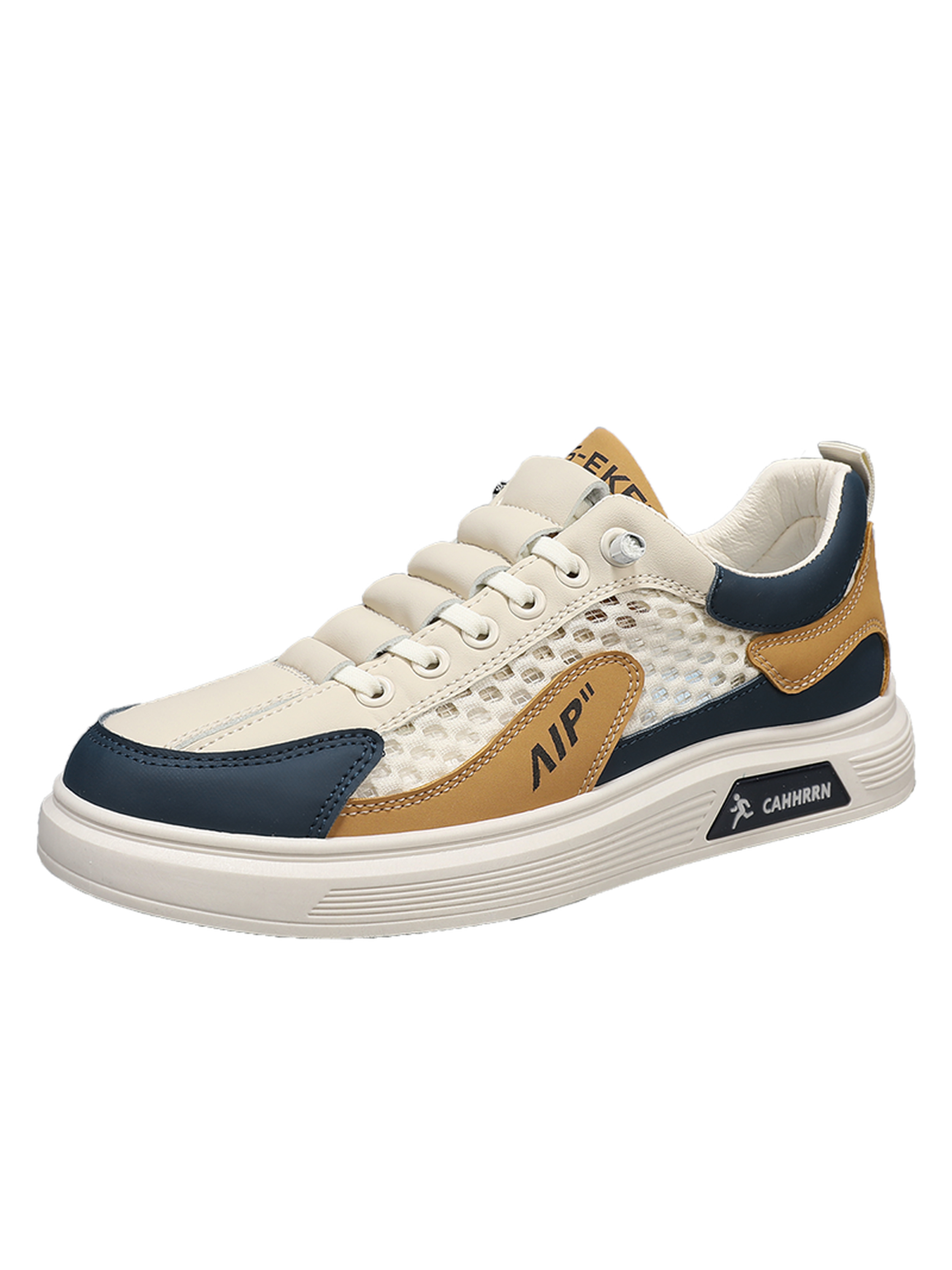 Contrast Panel Casual Sneakers