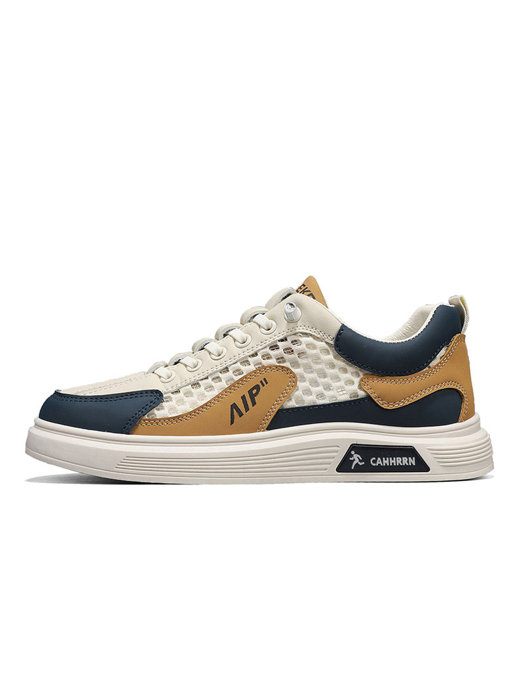 Contrast Panel Casual Sneakers