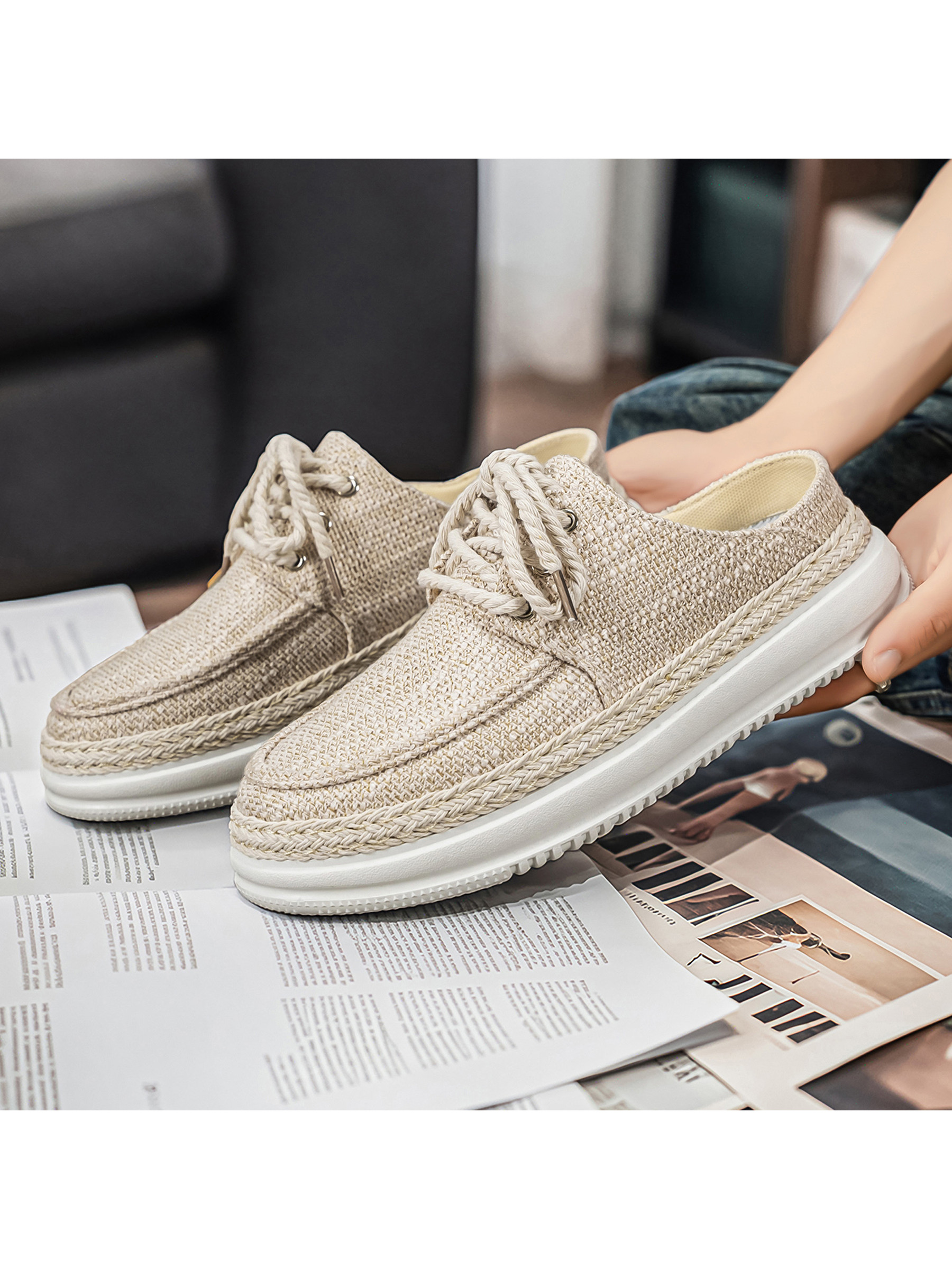 Woven Casual Mules
