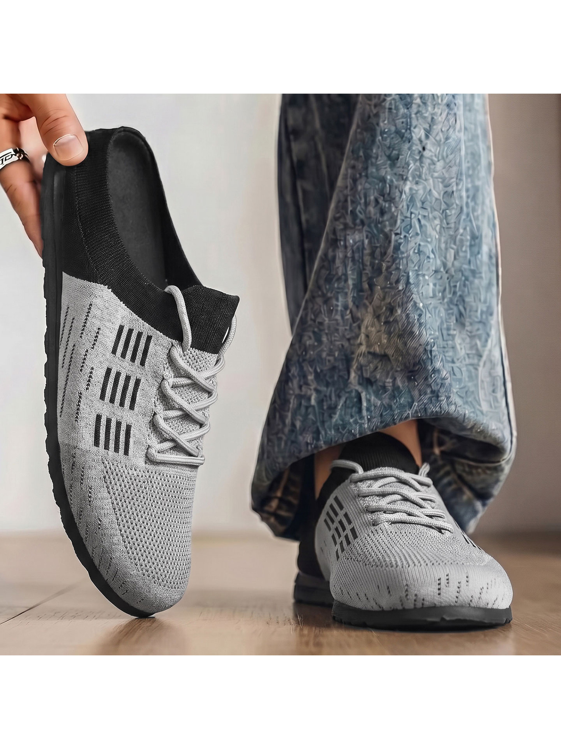 Color Block Slip-On Casual Shoes