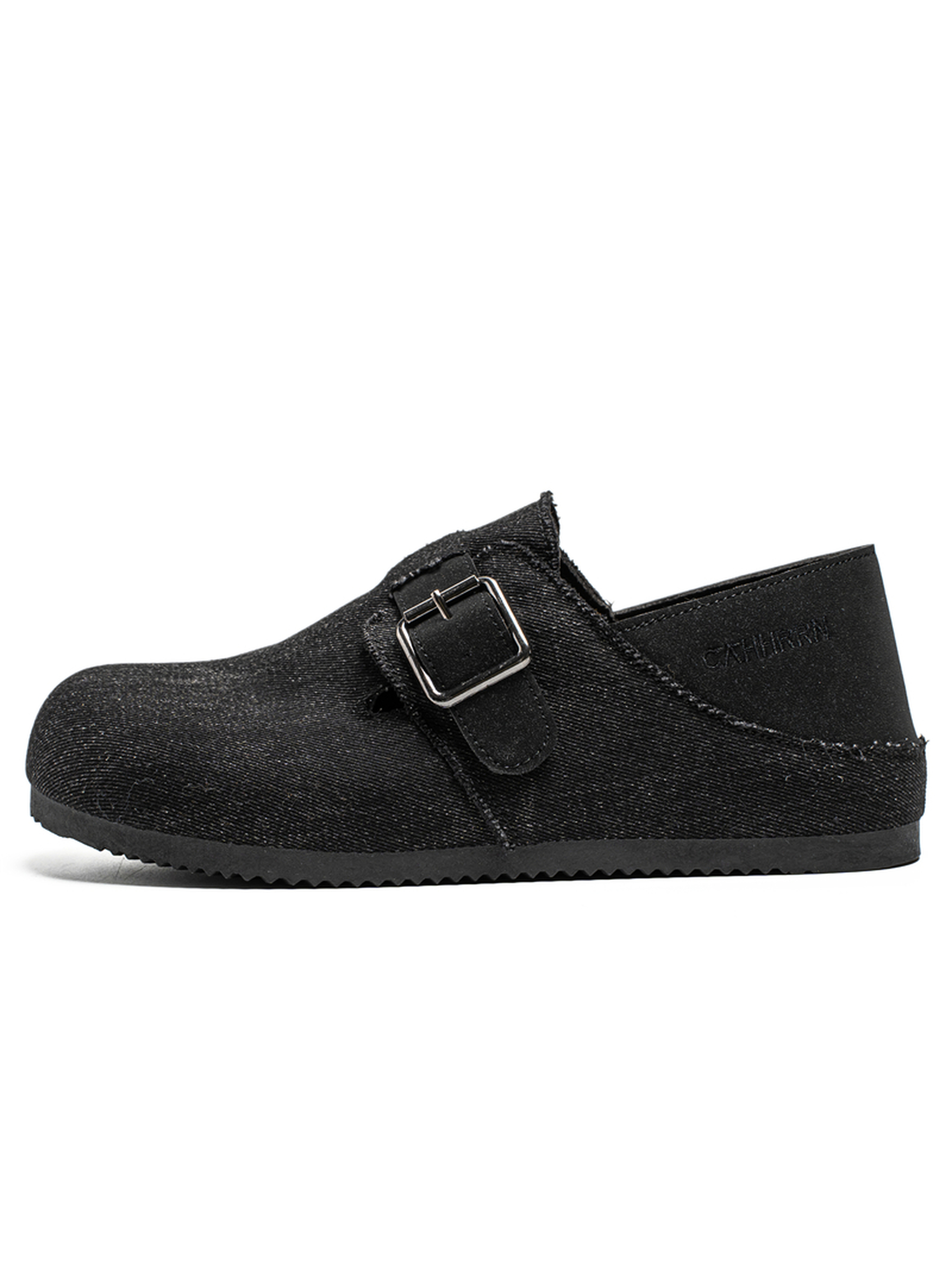 Denim Look Buckle Casual Shoes