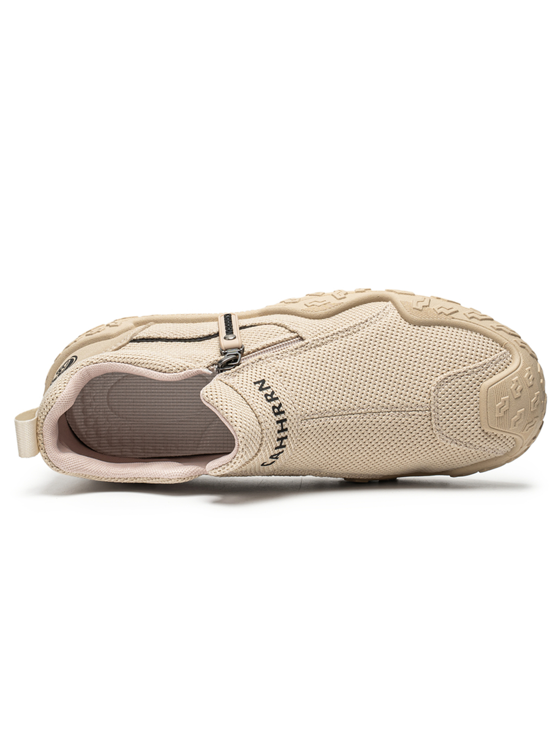 Slip-On Casual Shoes with Zipper Detail