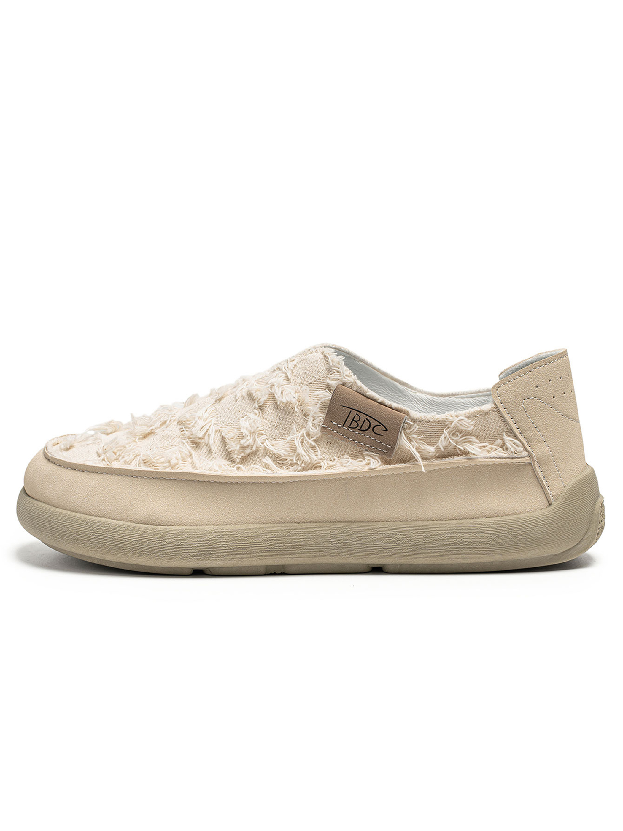 Frayed Slip-On Sneakers
