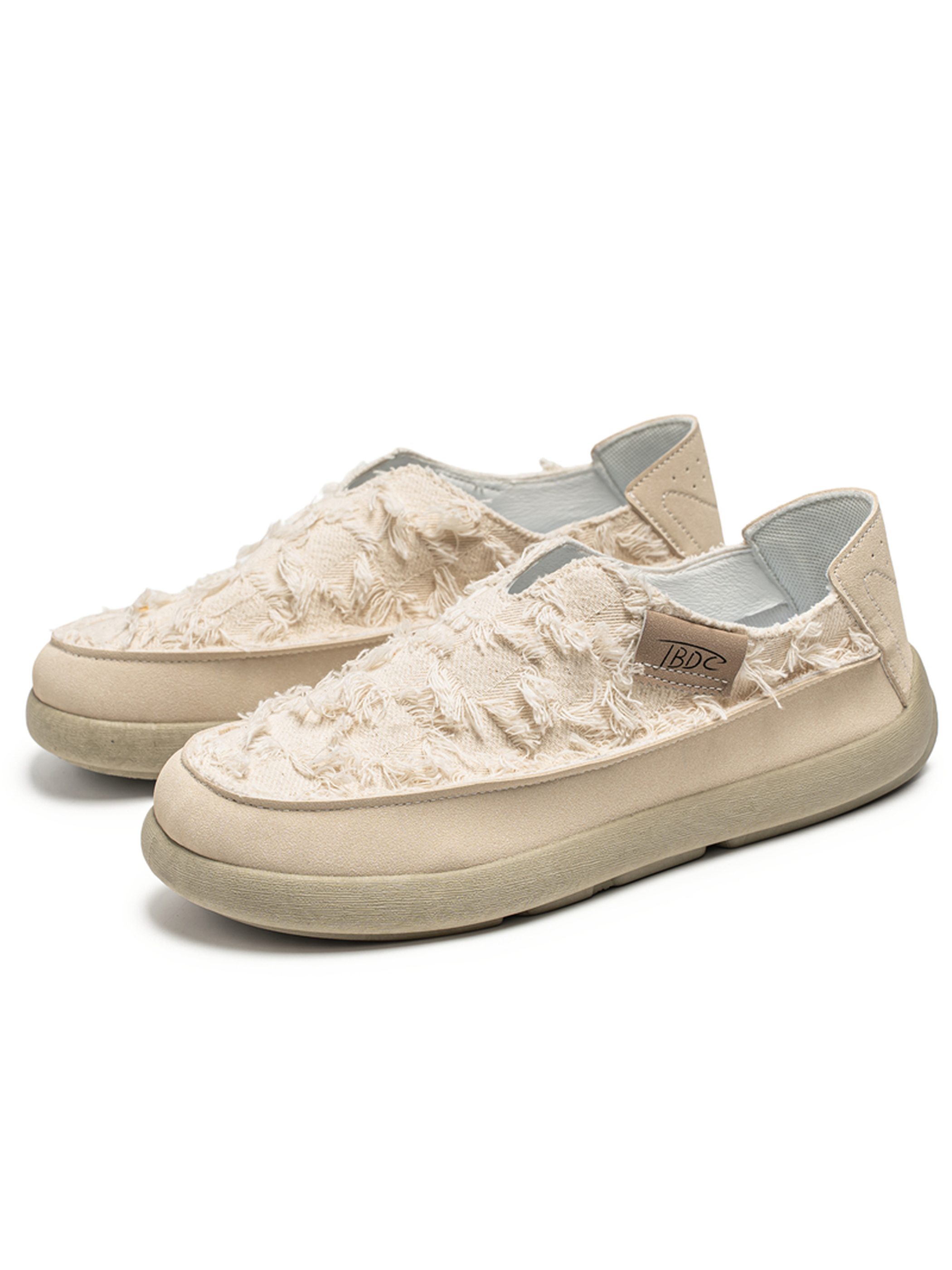 Frayed Slip-On Sneakers