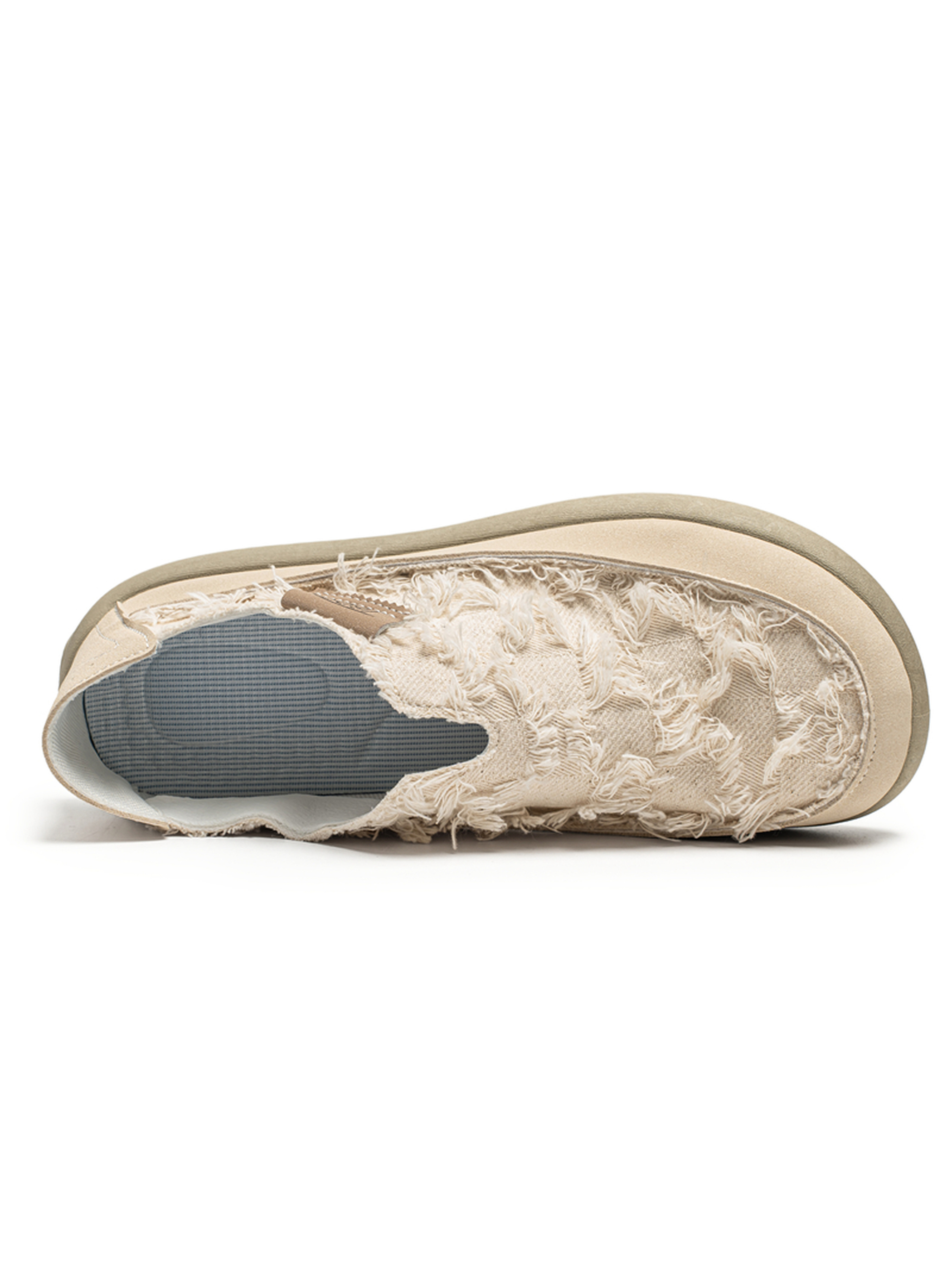 Frayed Slip-On Sneakers