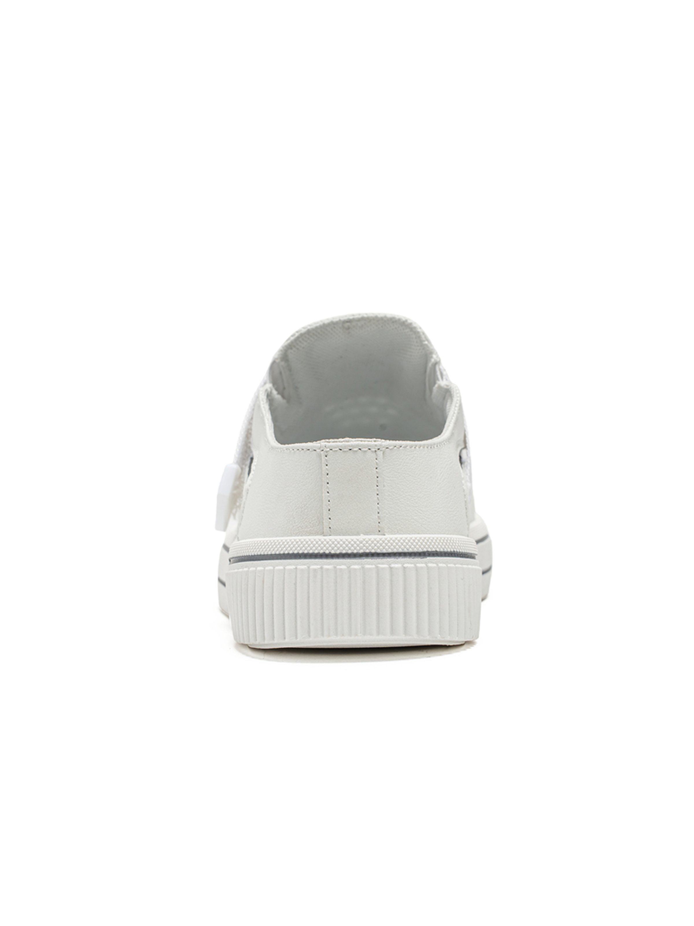 Mens White Slip-On Casual Sneakers with Mesh Detail