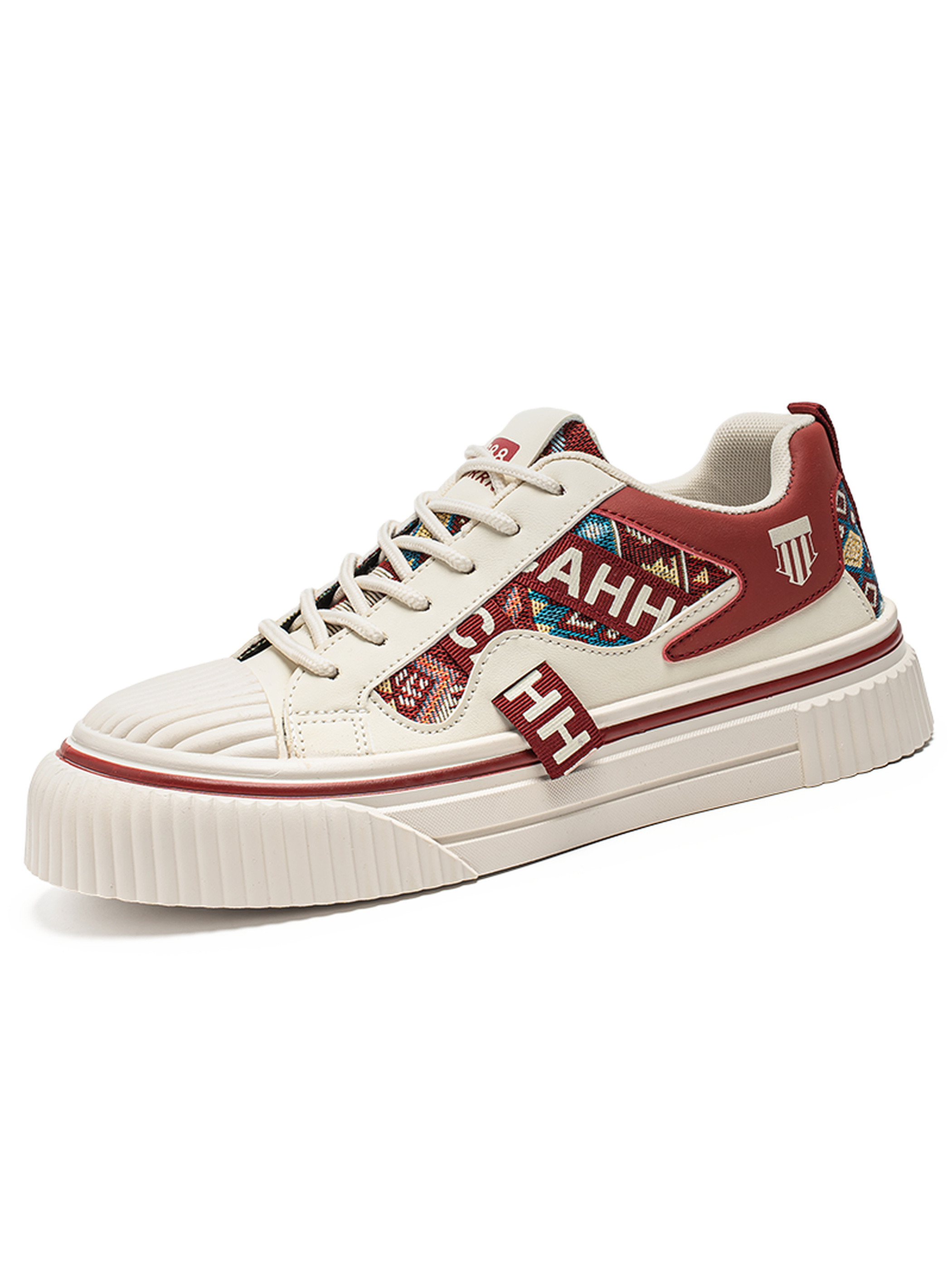 Casual Sneakers with Geometric Pattern