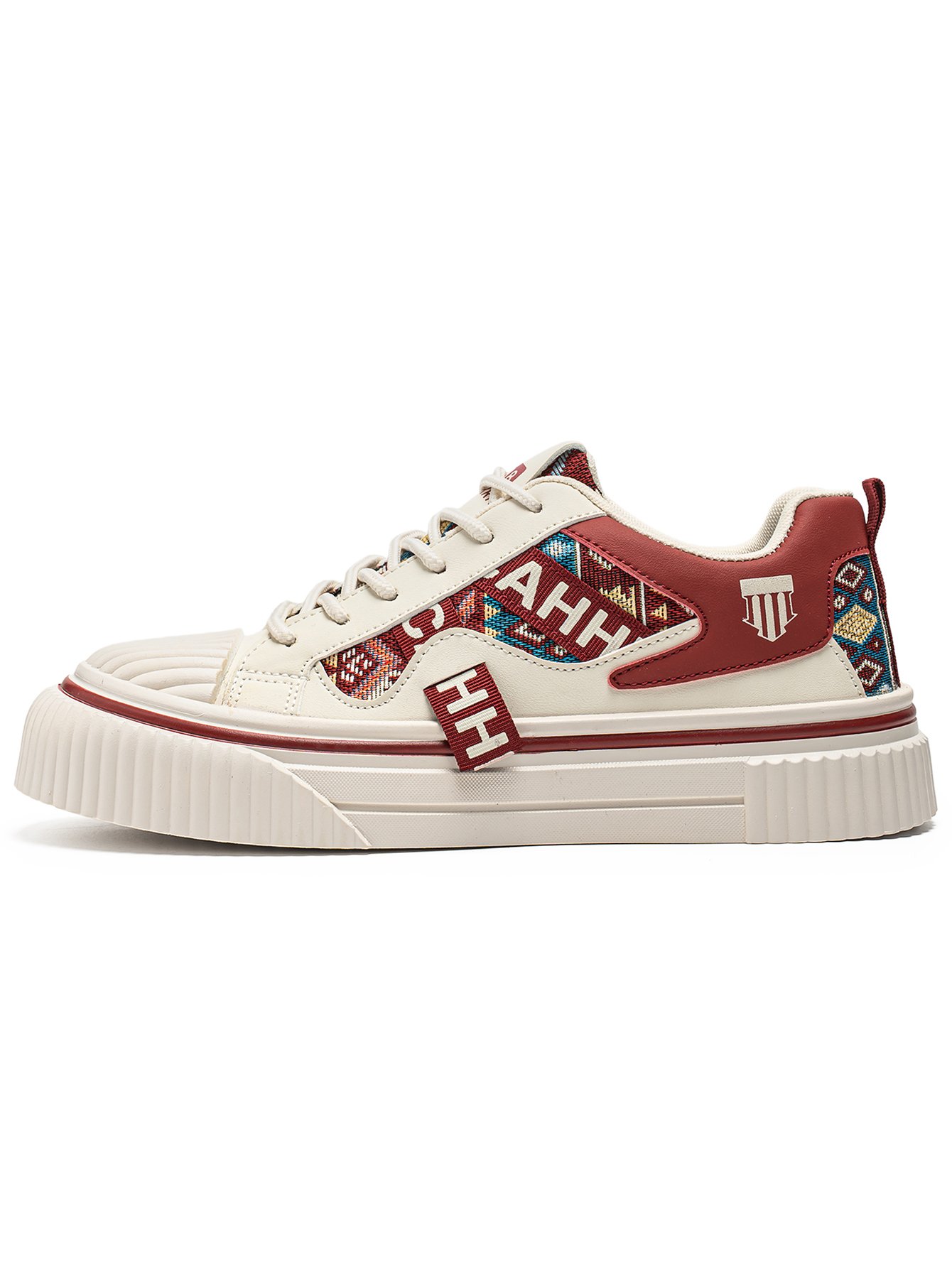 Casual Sneakers with Geometric Pattern
