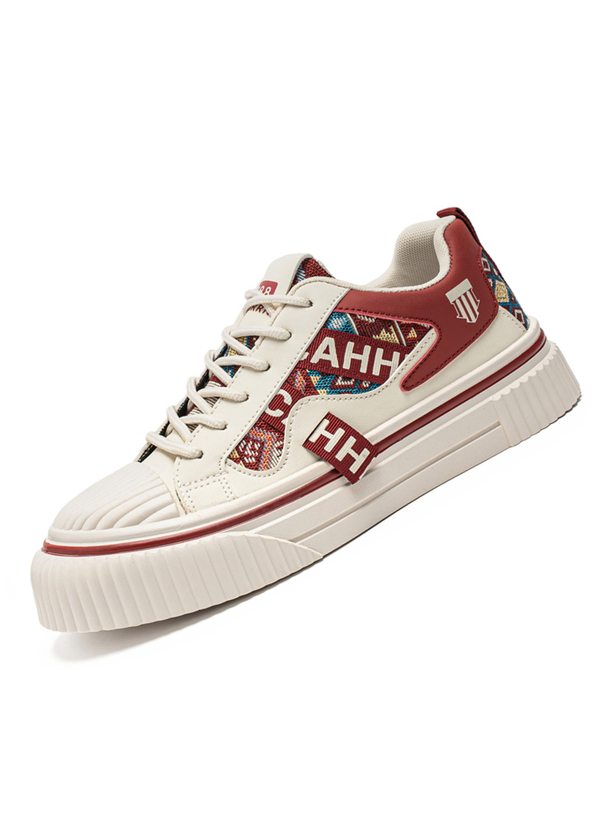Casual Sneakers with Geometric Pattern