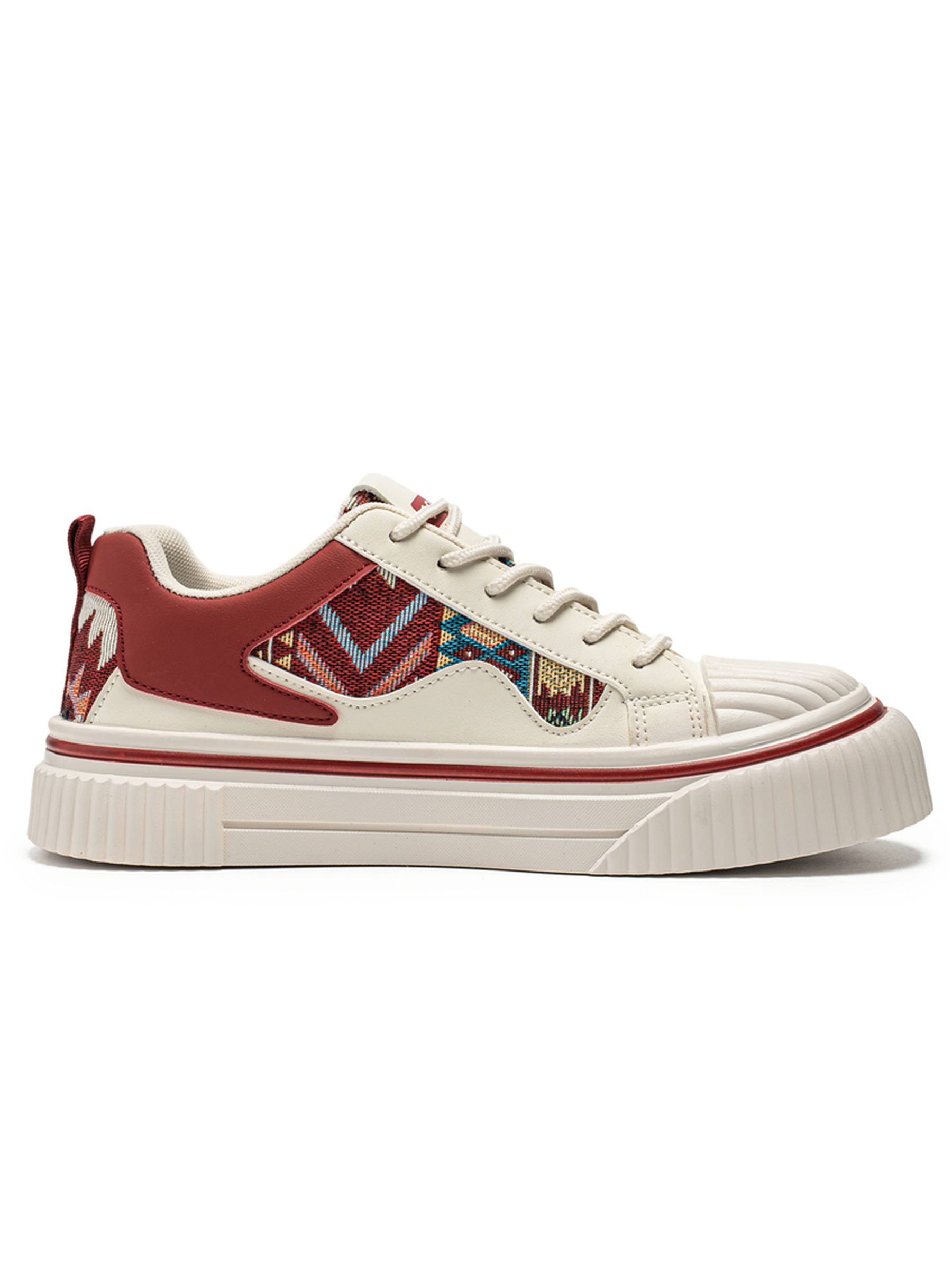 Casual Sneakers with Geometric Pattern