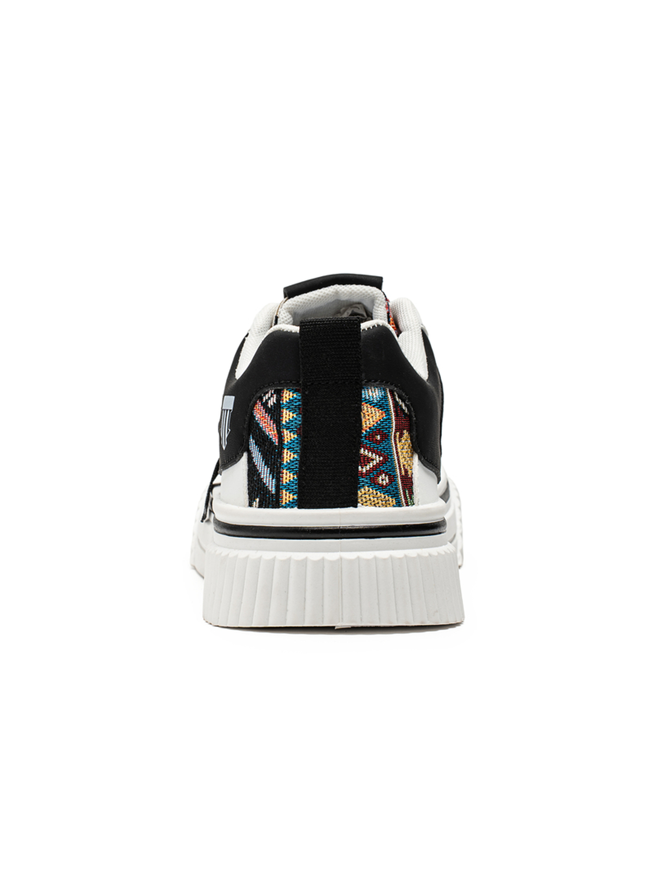 Patterned Panel Casual Sneakers