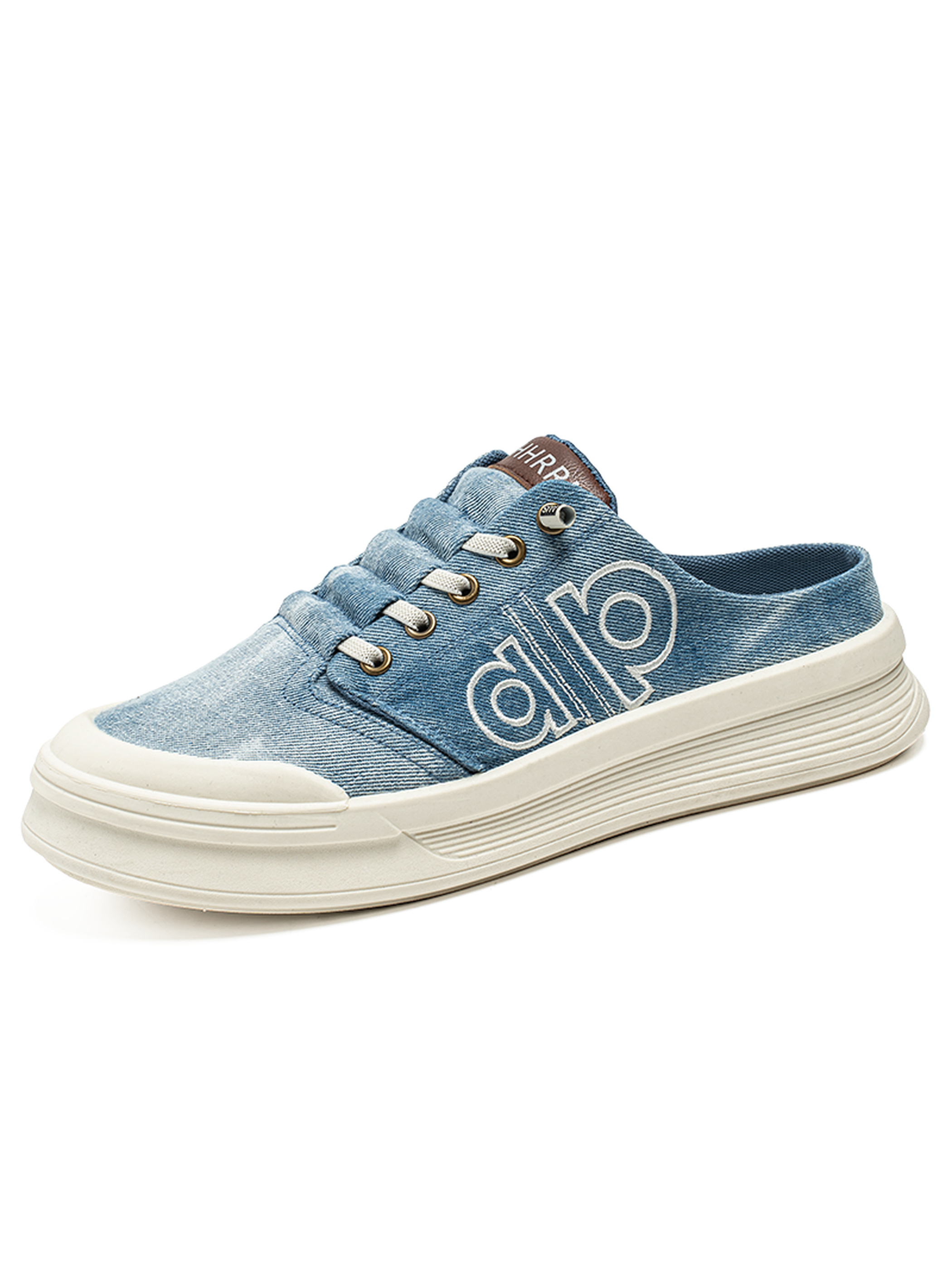 Denim-Look Slip-On Sneakers