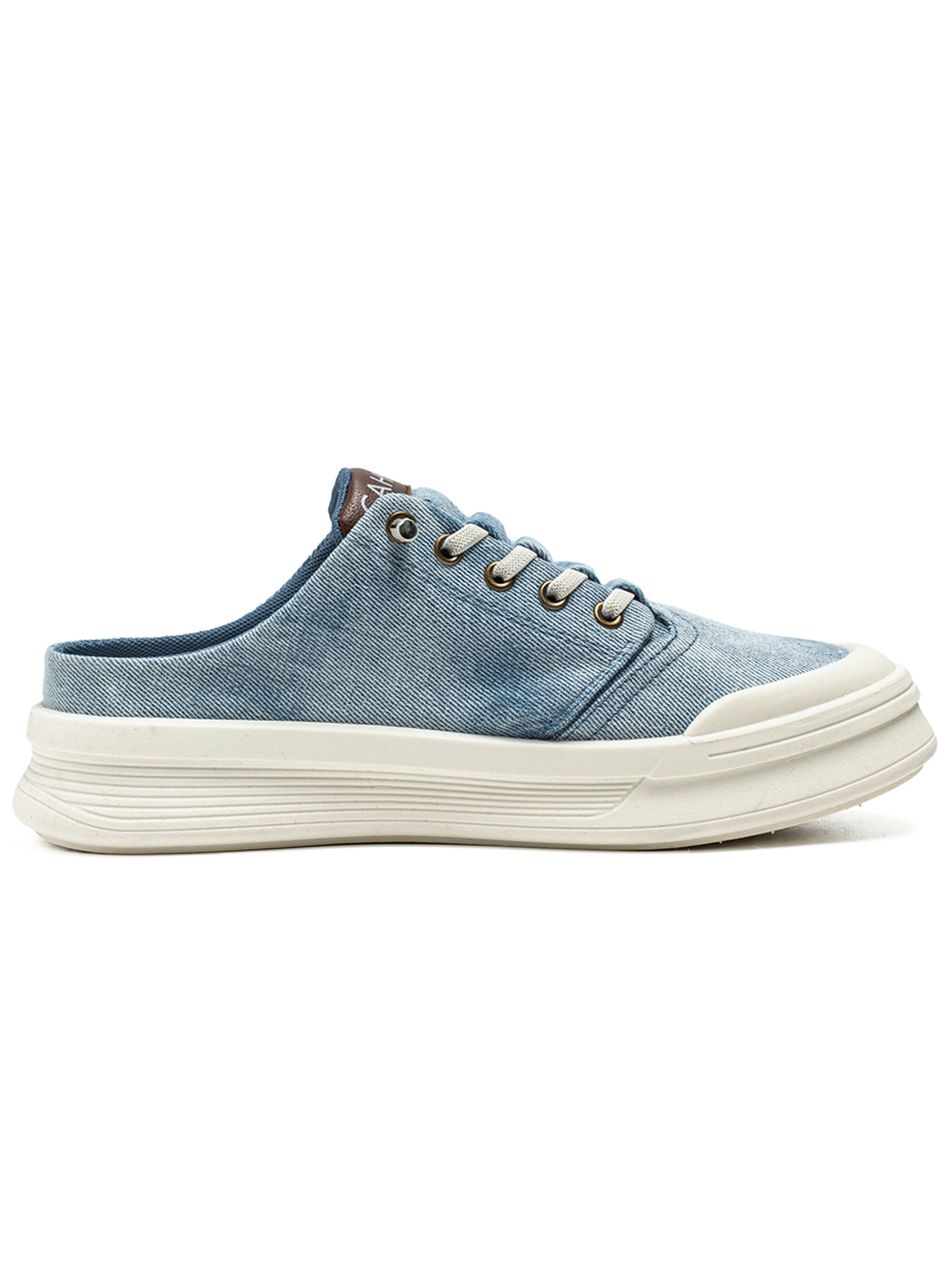 Denim-Look Slip-On Sneakers