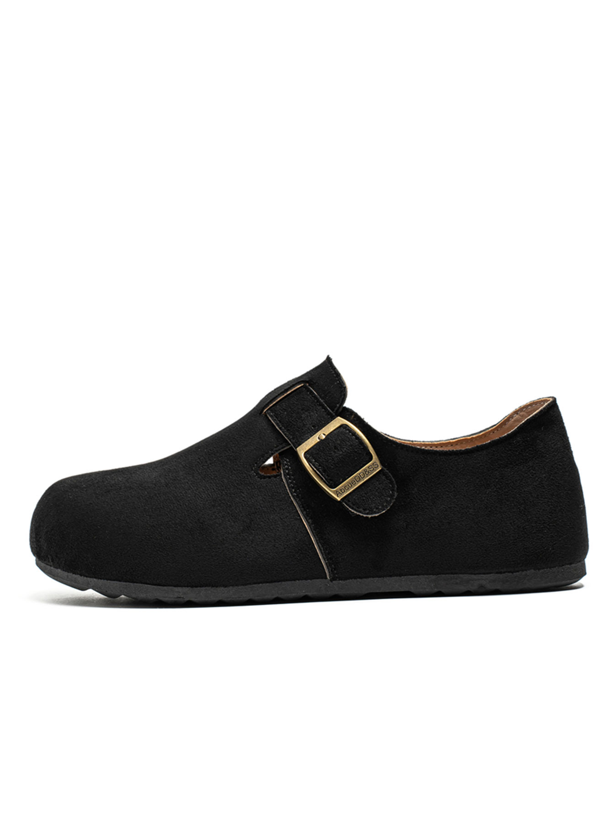 Solid Buckle Casual Shoes