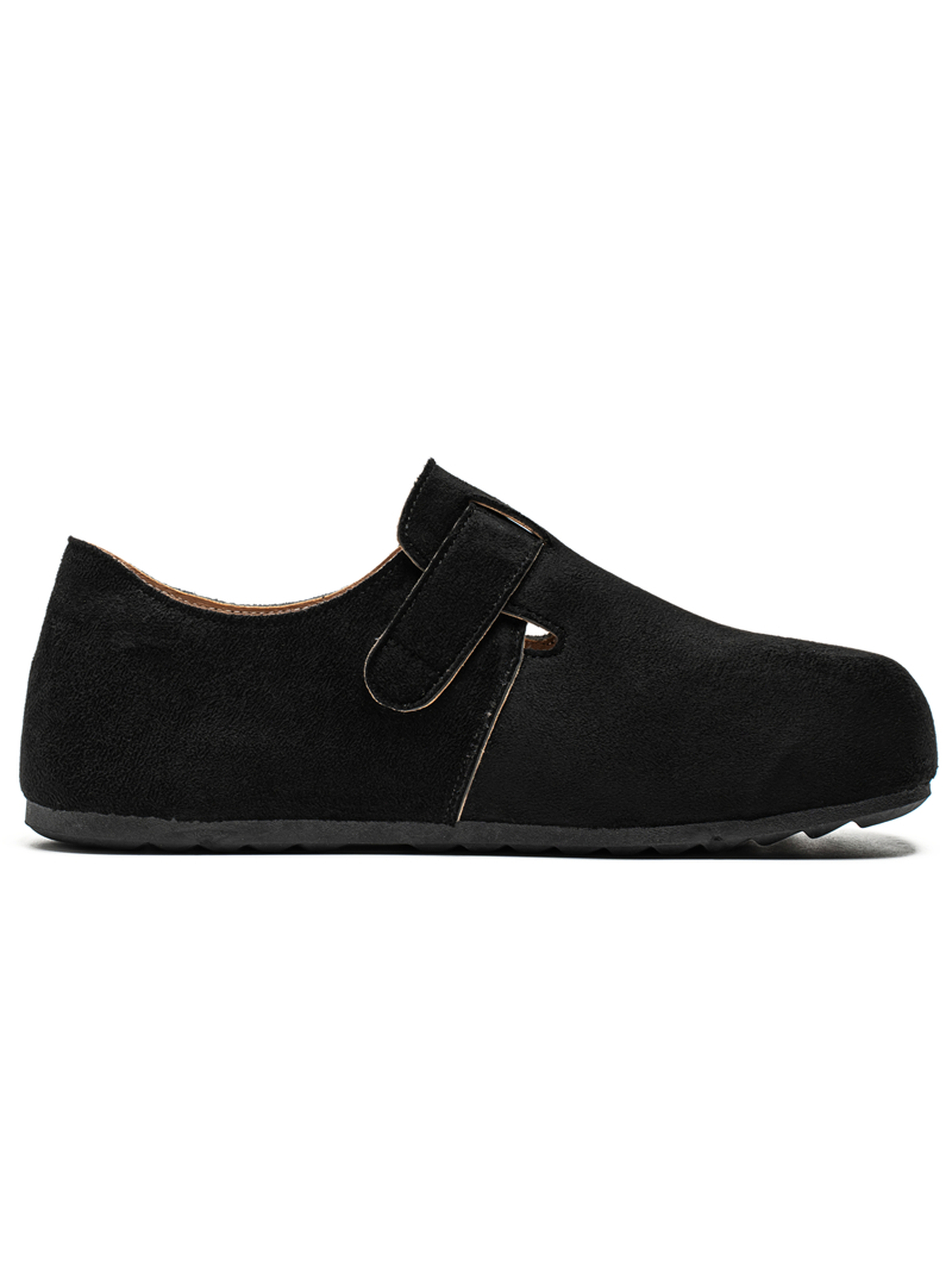 Solid Buckle Casual Shoes