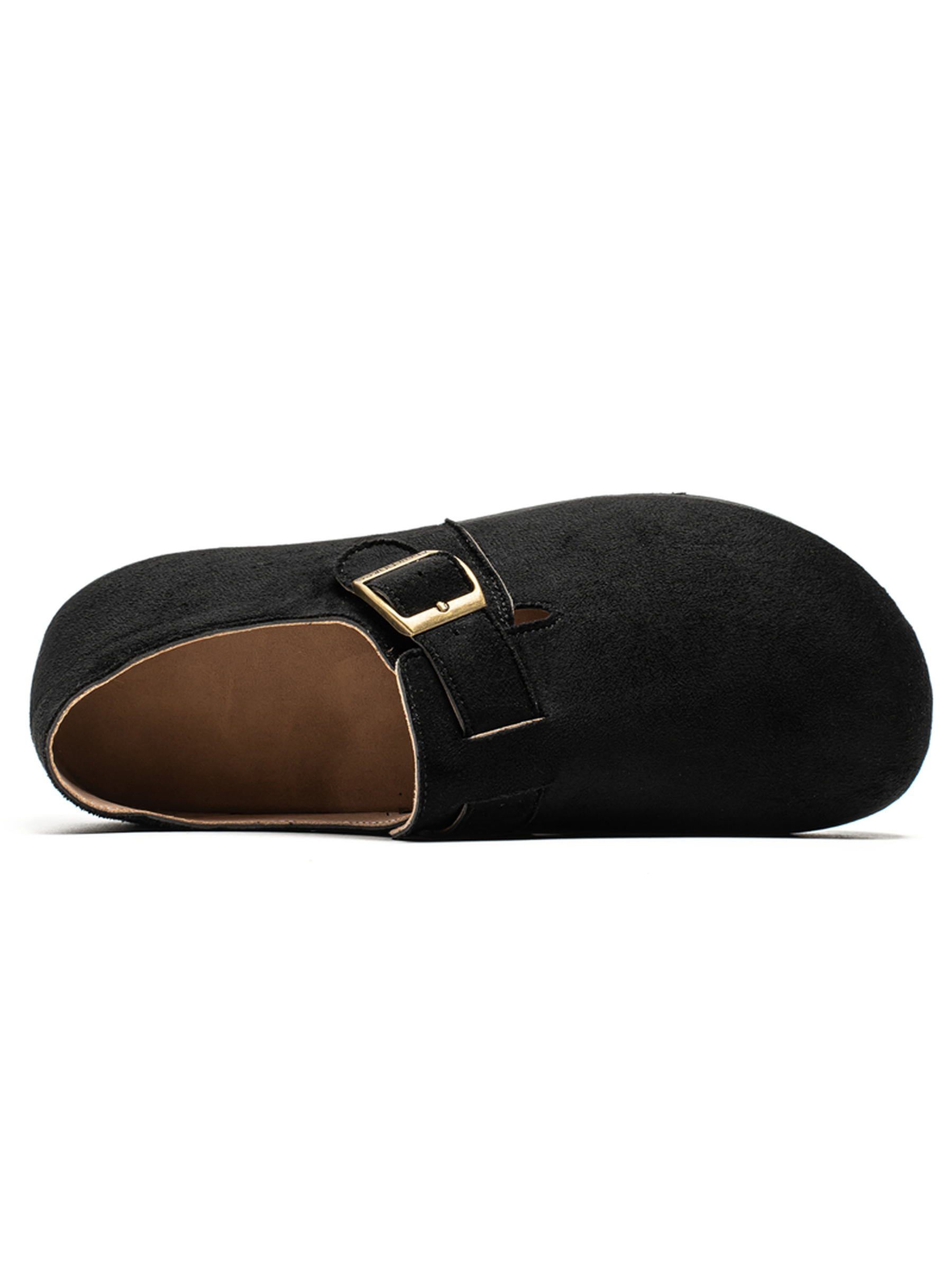 Solid Buckle Casual Shoes